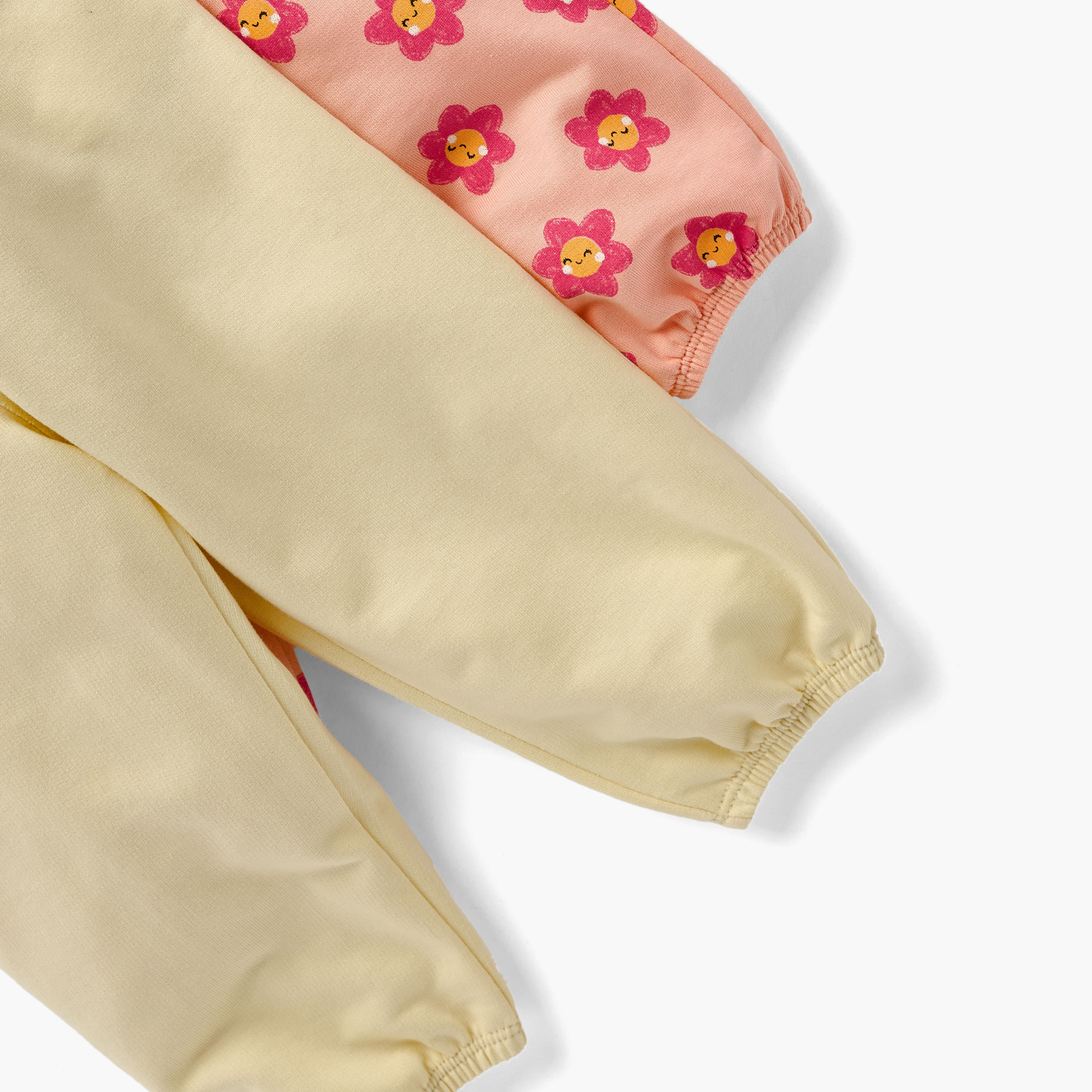 Juniors Assorted Joggers with Elasticated Waistband and Ruffle Detail - Set of 2-baby-girls-clothing-bottoms-joggersandtrackpants-image-5