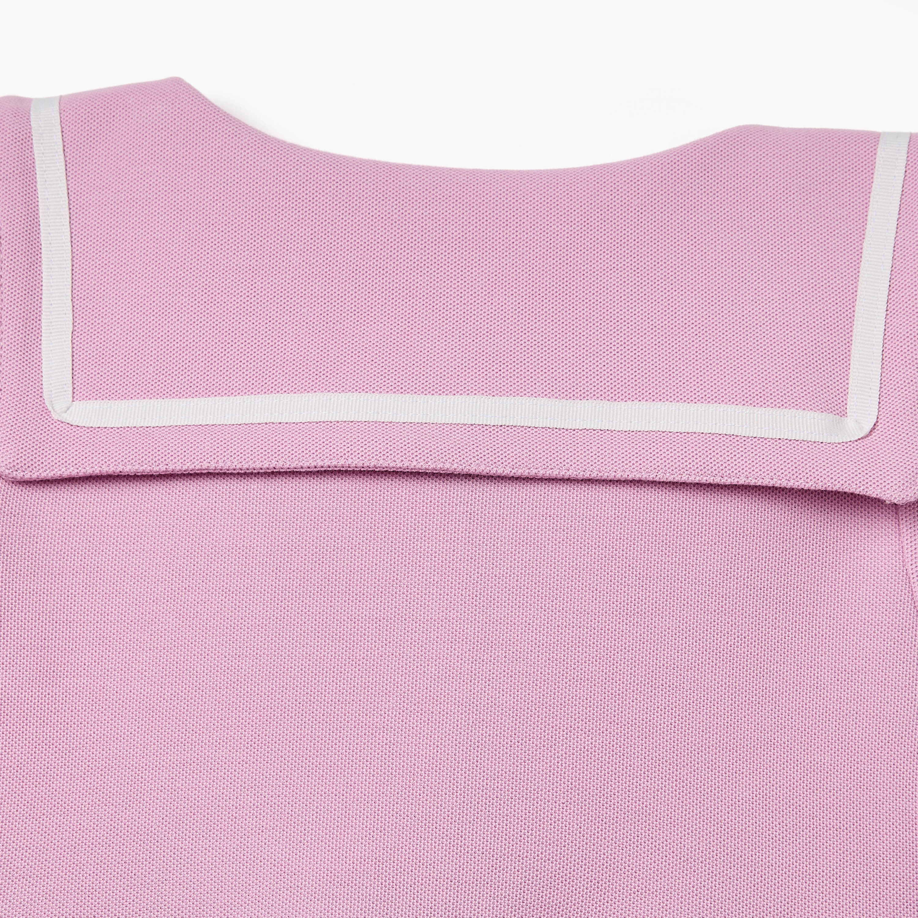 فستان بولو مخطط بأكمام قصيرة وأزرار إغلاق من جونيورز-baby-girls-clothing-dressesandjumpsuits-image-6