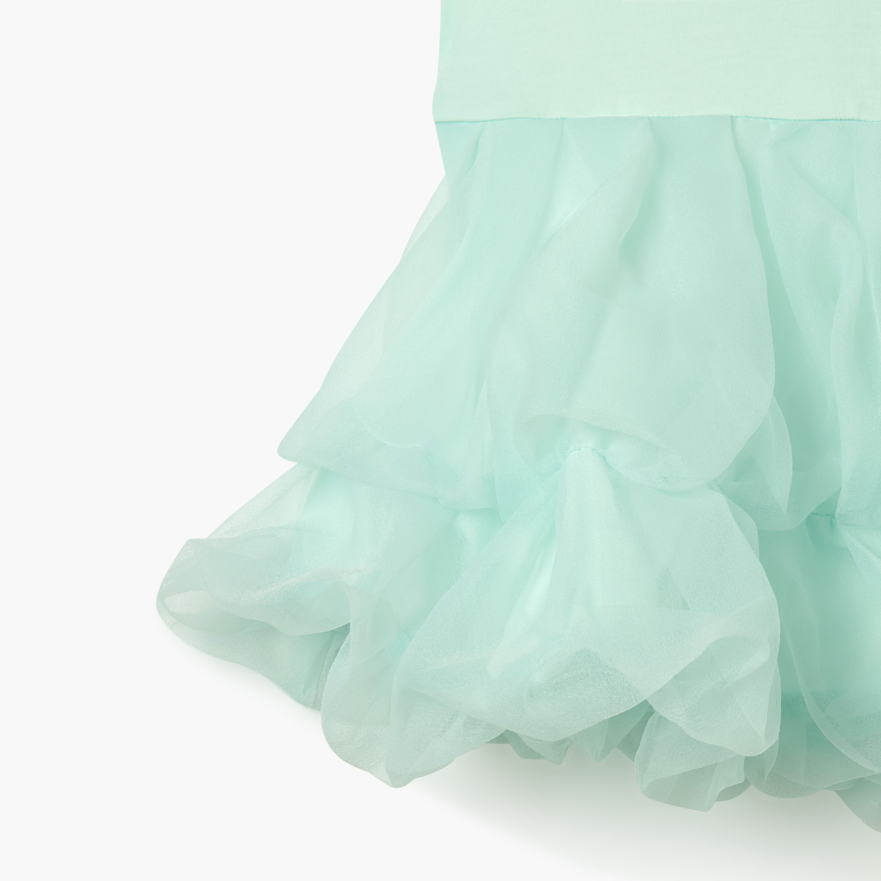 Juniors Solid Sleeveless Dress with Ruffle Detail-baby-girls-clothing-dressesandjumpsuits-image-5