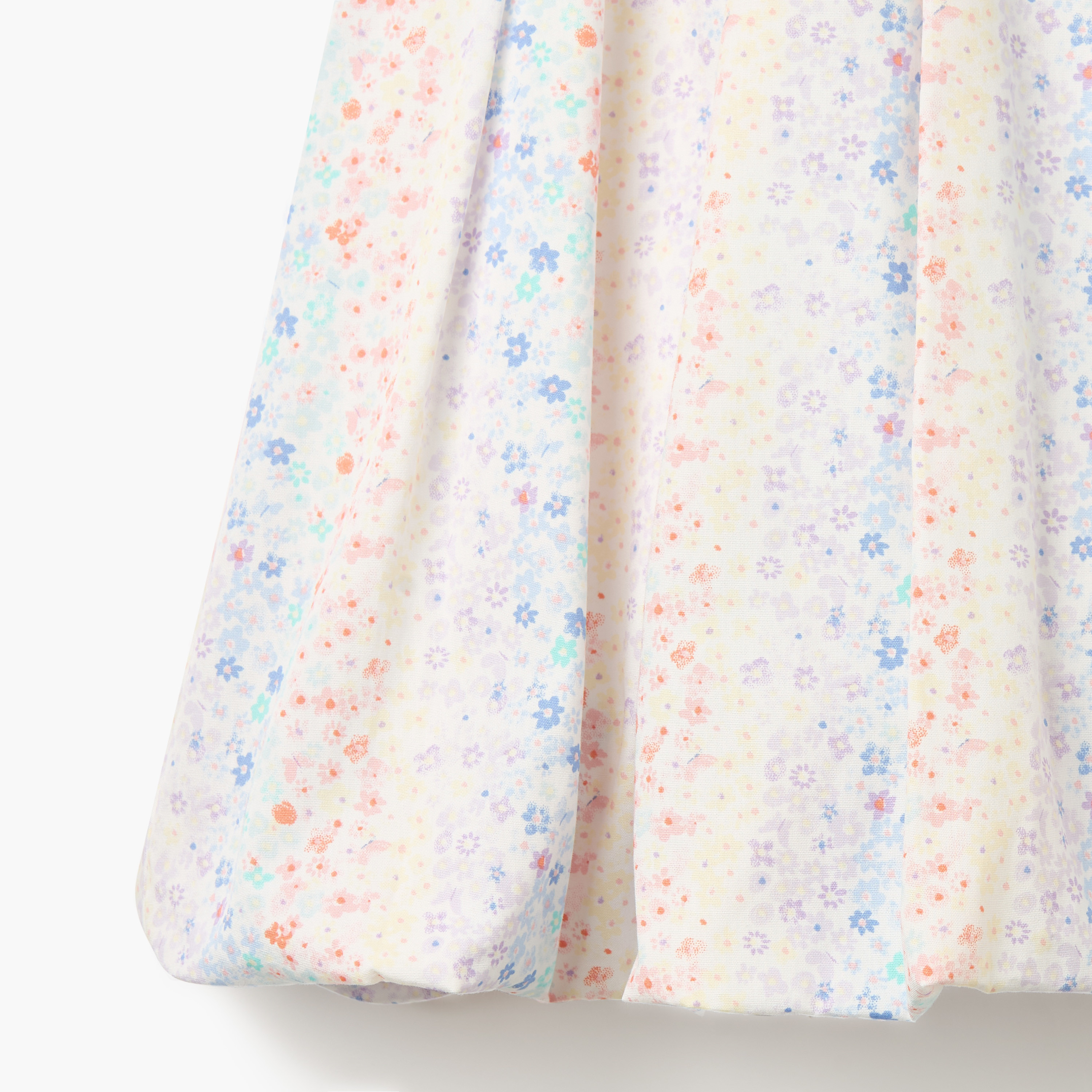 Juniors Floral Print Sleeveless A-line Dress with Pleat Detail-baby-girls-clothing-dressesandjumpsuits-image-5