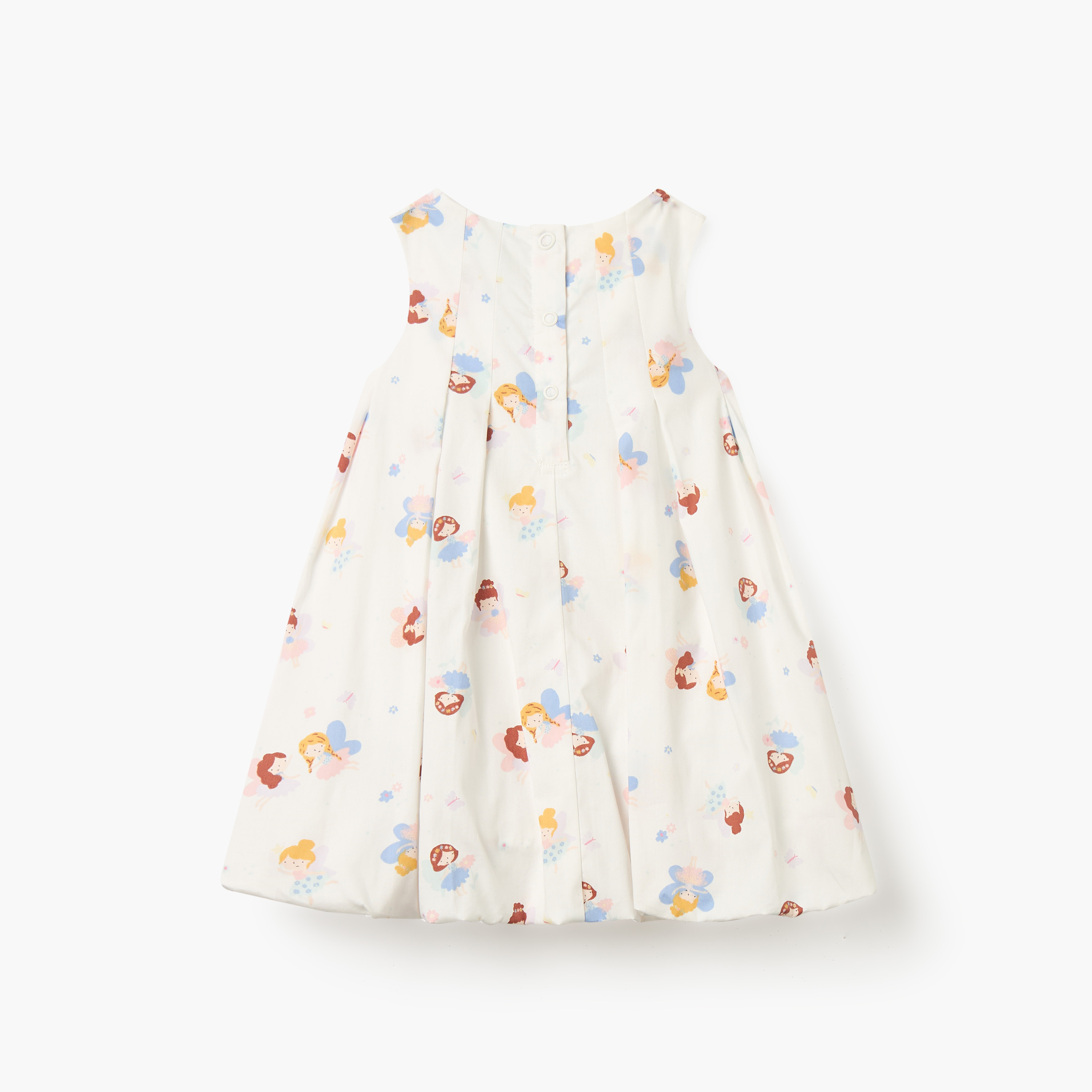 فستان دون أكمام بطبعات وأزرار إغلاق من جونيورز-baby-girls-clothing-dressesandjumpsuits-image-2