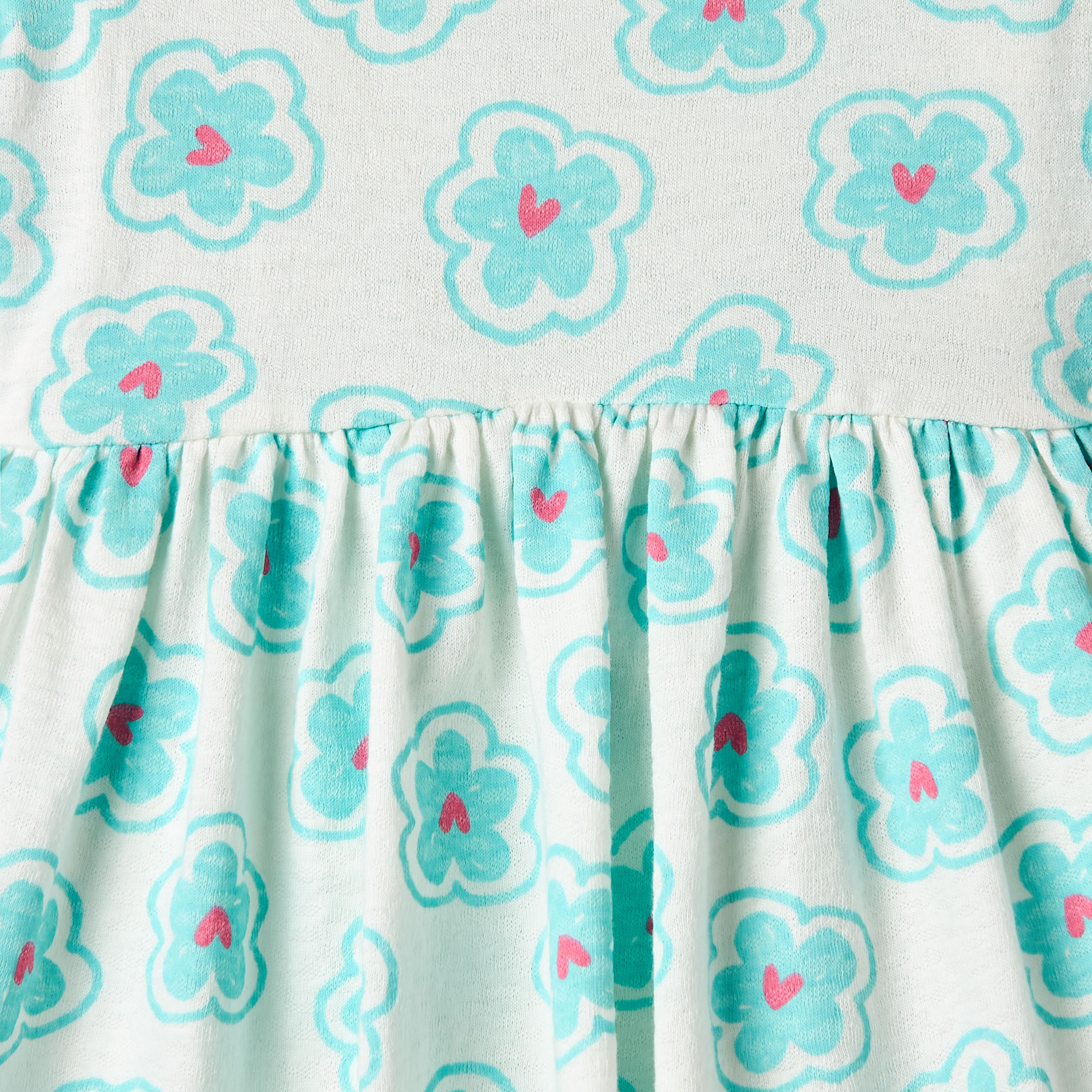 فستان بياقة مستديرة وأكمام واسعة وقصة إيه لاين وطبعات من جونيورز-baby-girls-clothing-dressesandjumpsuits-image-3