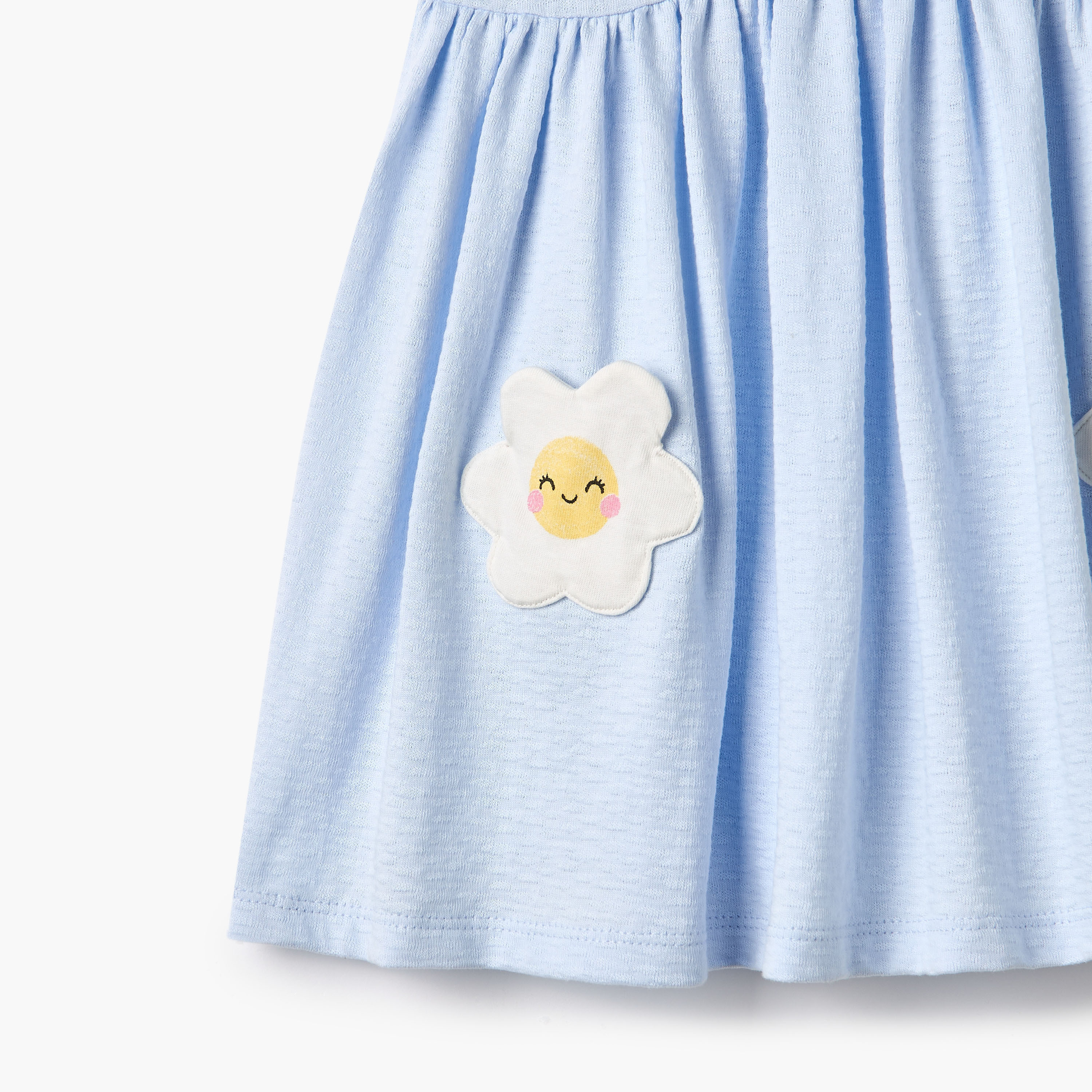 Juniors Floral Applique Sleeveless Dress-baby-girls-clothing-dressesandjumpsuits-image-4
