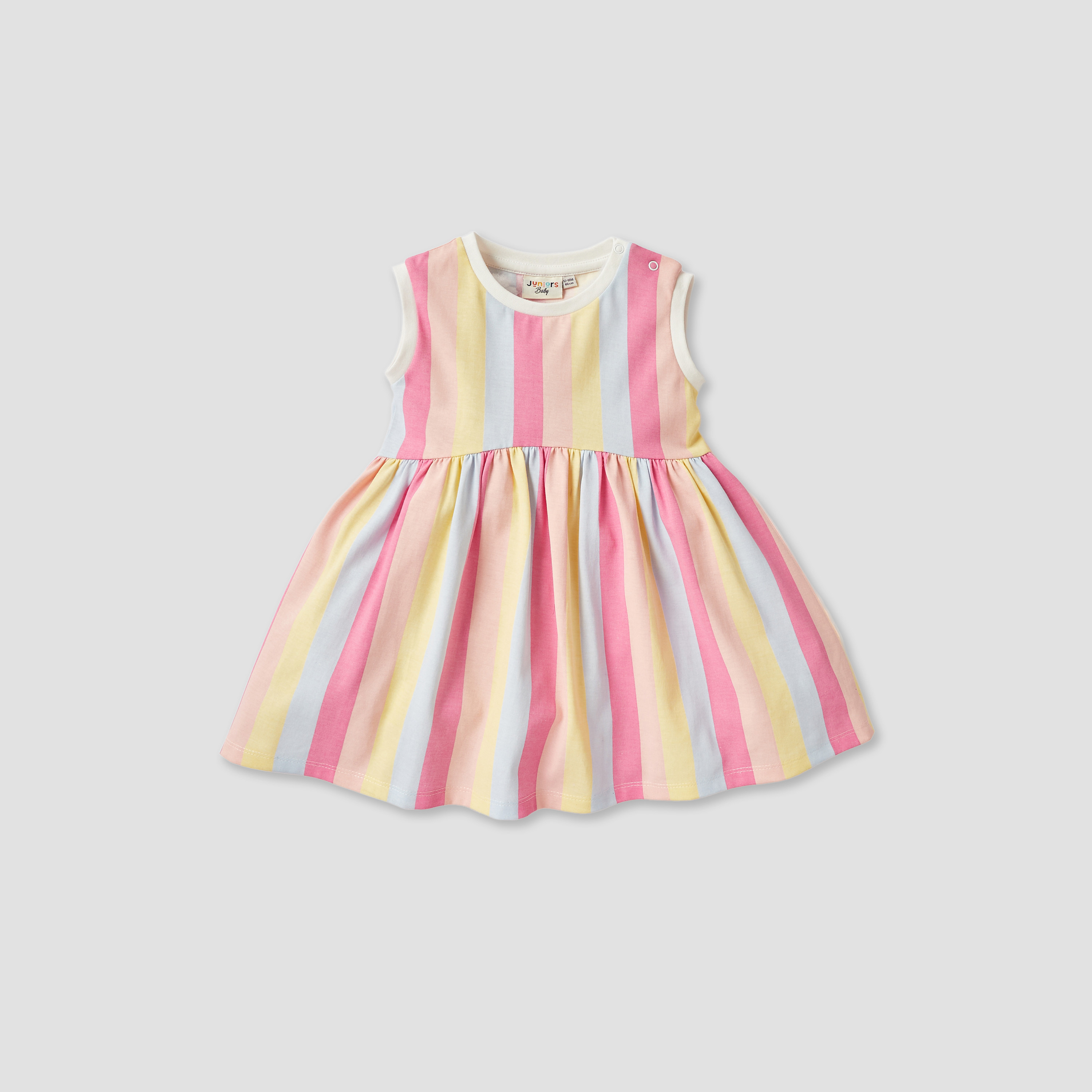 فساتين متنوعة دون أكمام بأزرار إغلاق كبّاسة من جونيورز - طقم من قطعتين-baby-girls-clothing-dressesandjumpsuits-image-2