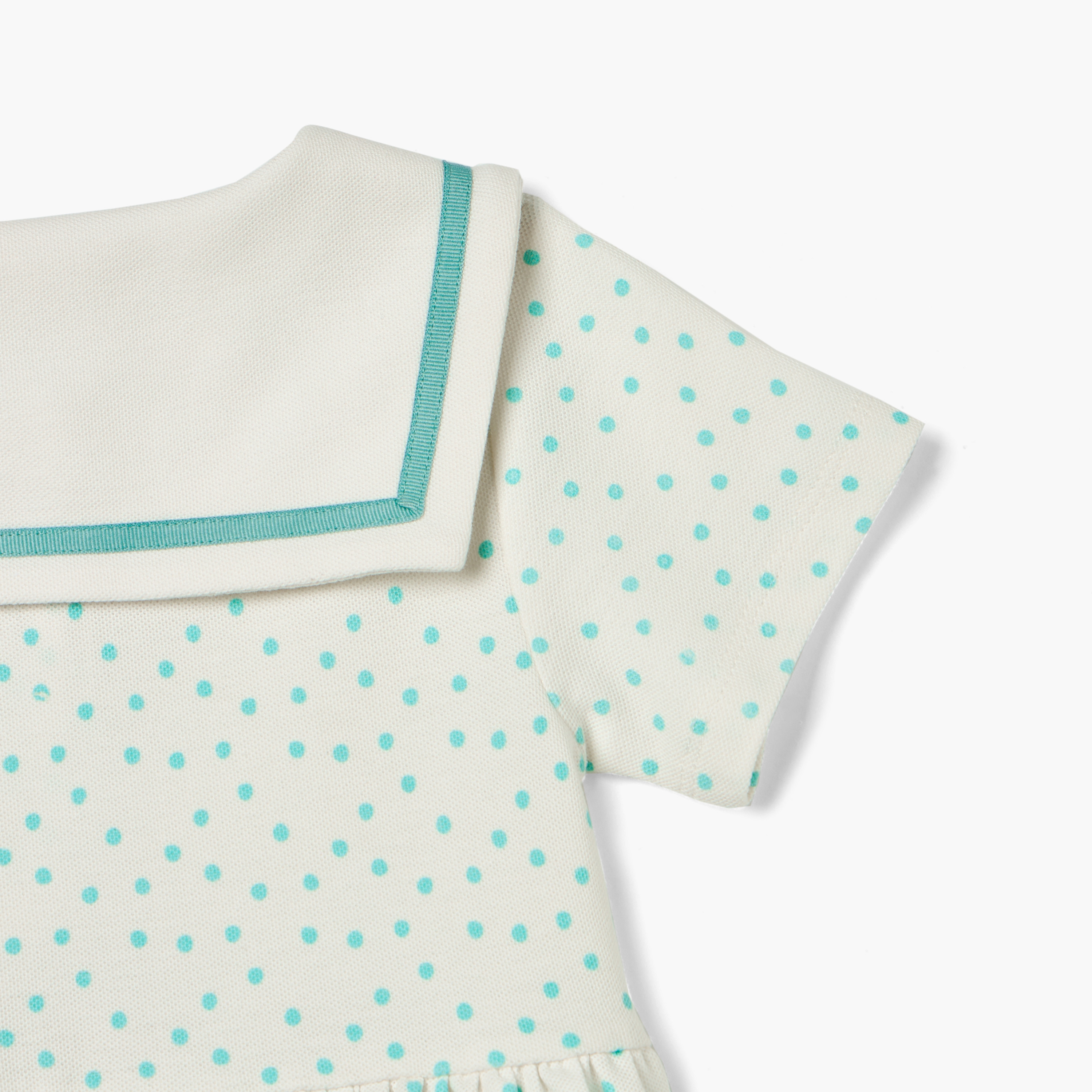 فستان بولو بأكمام قصيرة وطبعات منقطة من جونيورز-baby-girls-clothing-dressesandjumpsuits-image-3