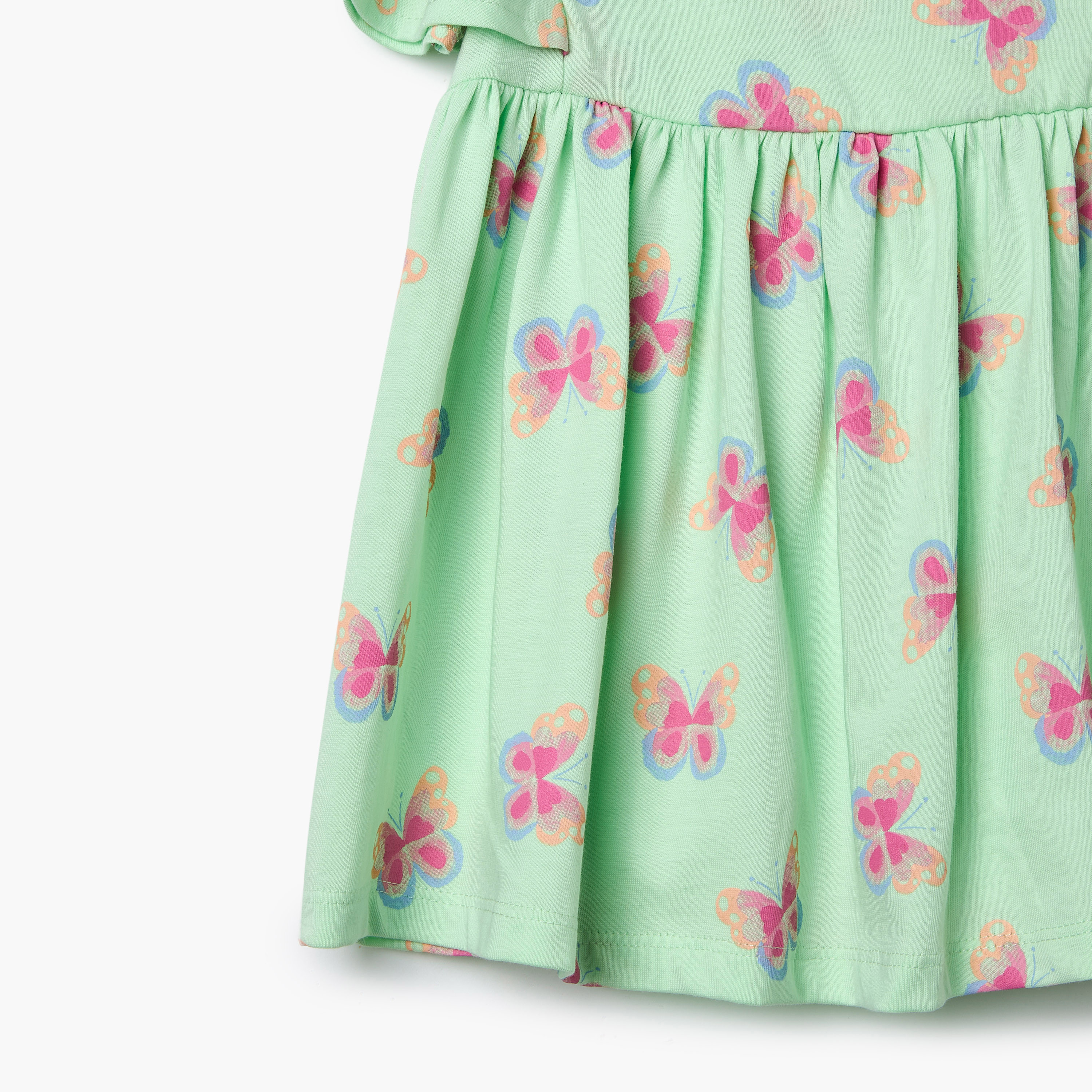 Juniors All-Over Butterfly Print Dress with Flutter Sleeves-baby-girls-clothing-dressesandjumpsuits-image-5