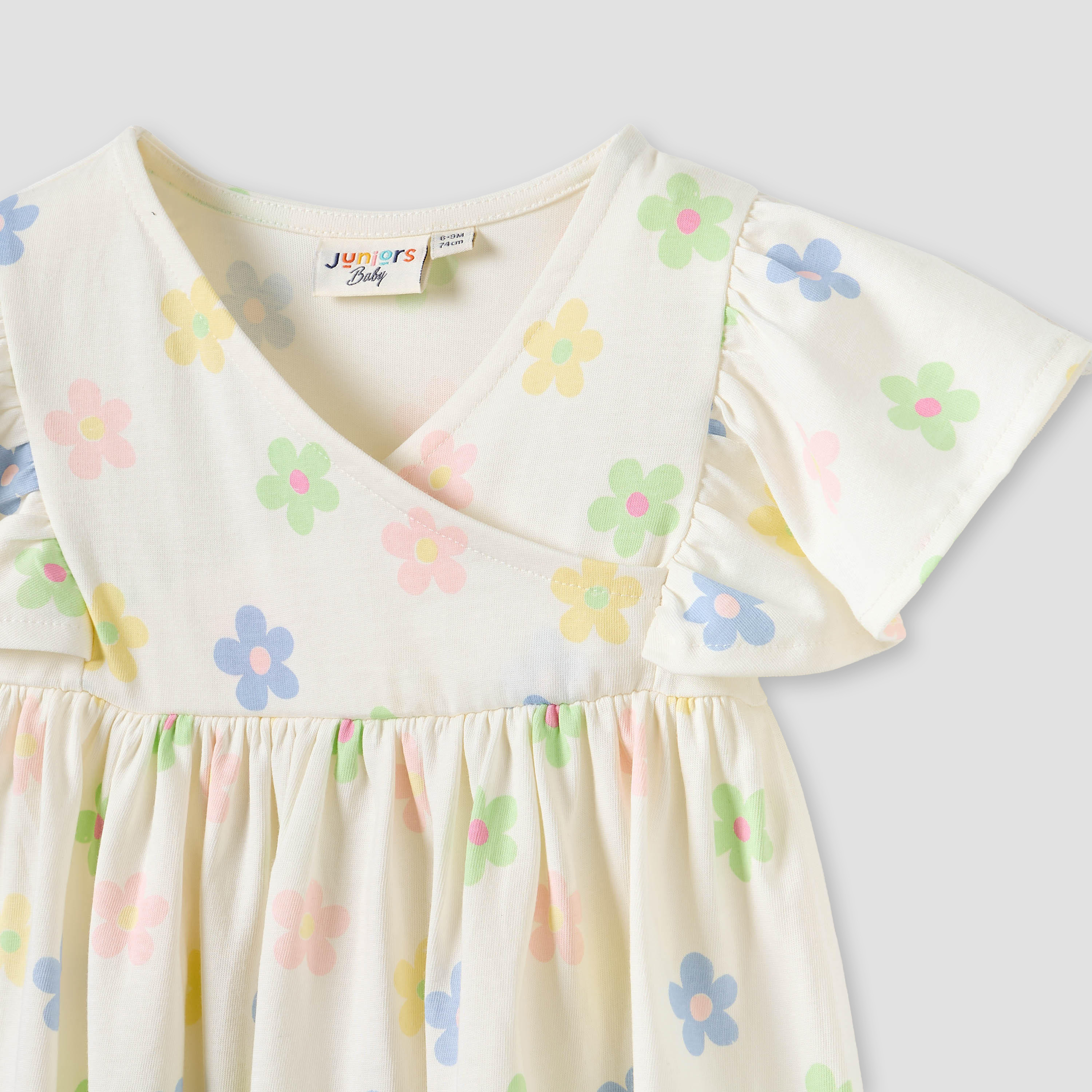 Juniors All-Over Floral Print Dress with Flutter Sleeves-baby-girls-clothing-dressesandjumpsuits-image-4