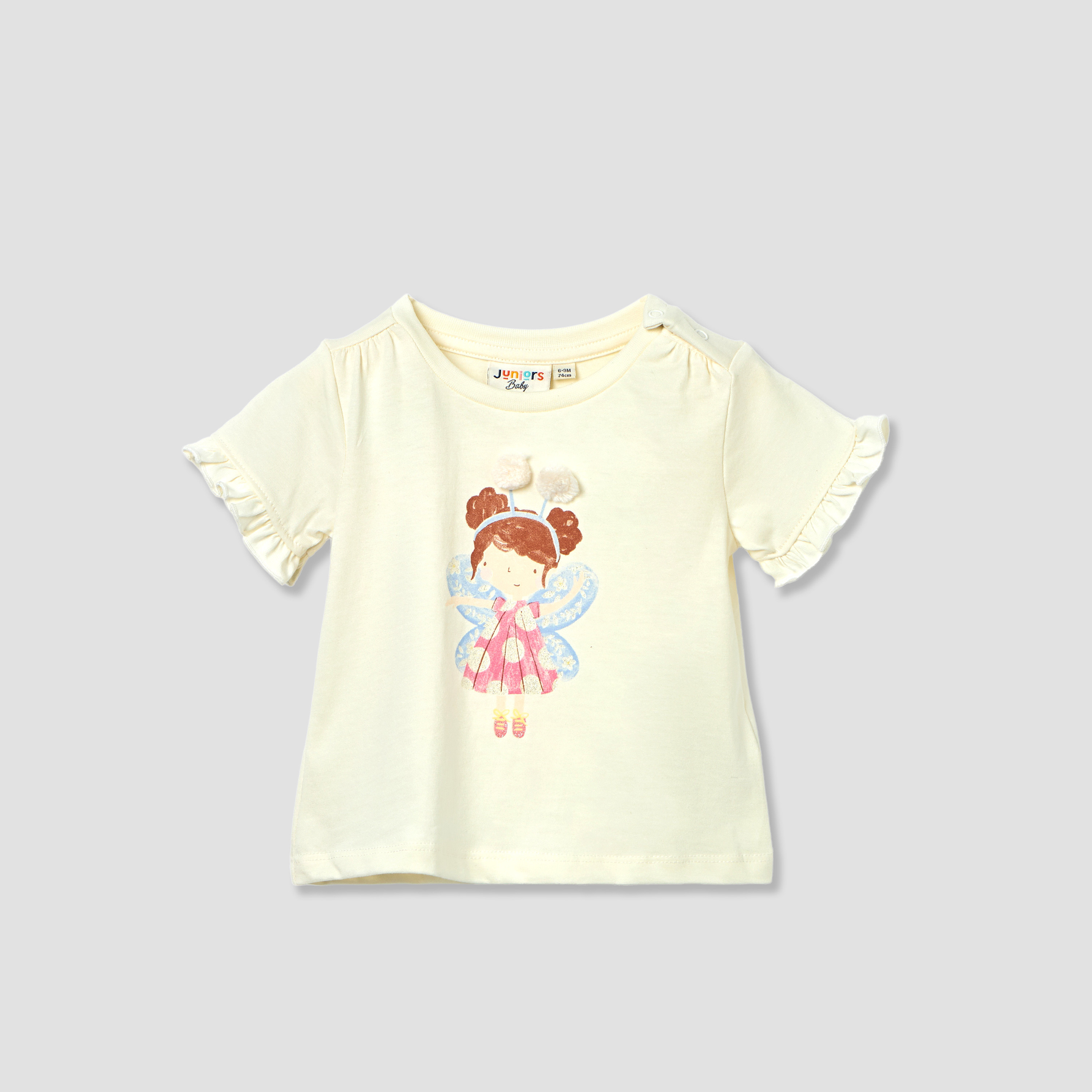 Juniors Fairy Print T-shirt and Shorts Set-baby-girls-clothing-setsandcoords-image-2