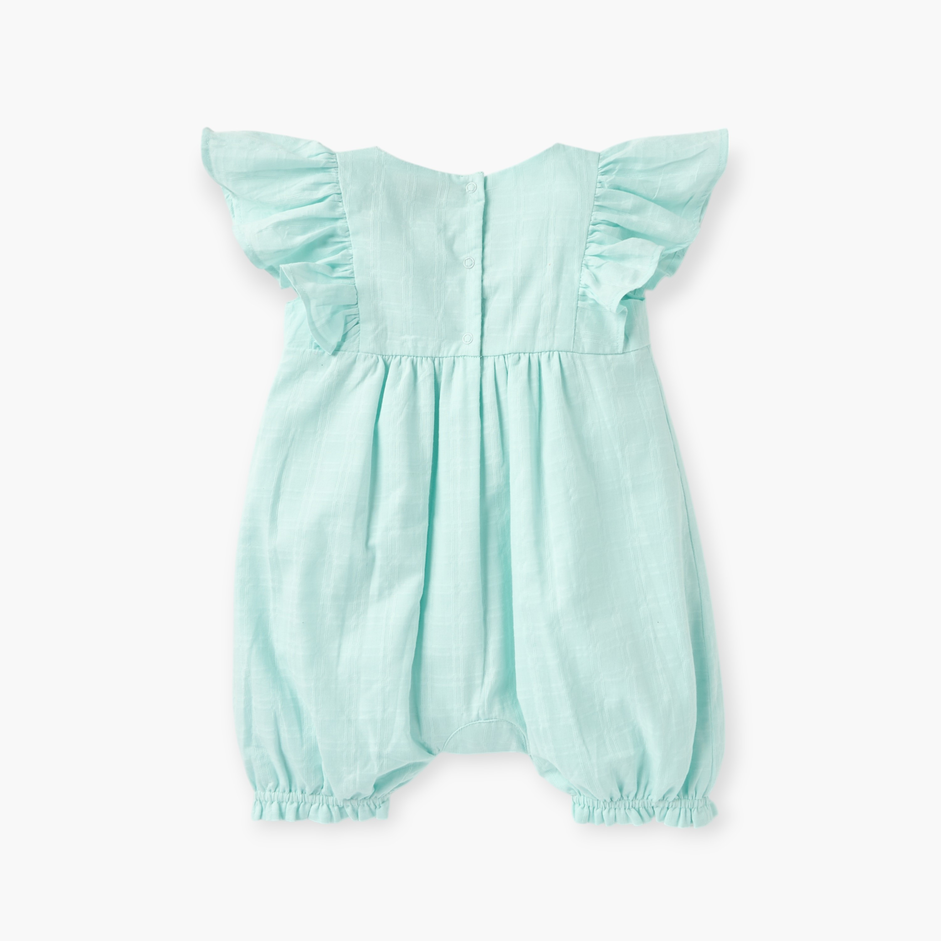 Juniors Floral Embroidered Romper with Ruffle Sleeves-baby-girls-clothing-rompers-image-2