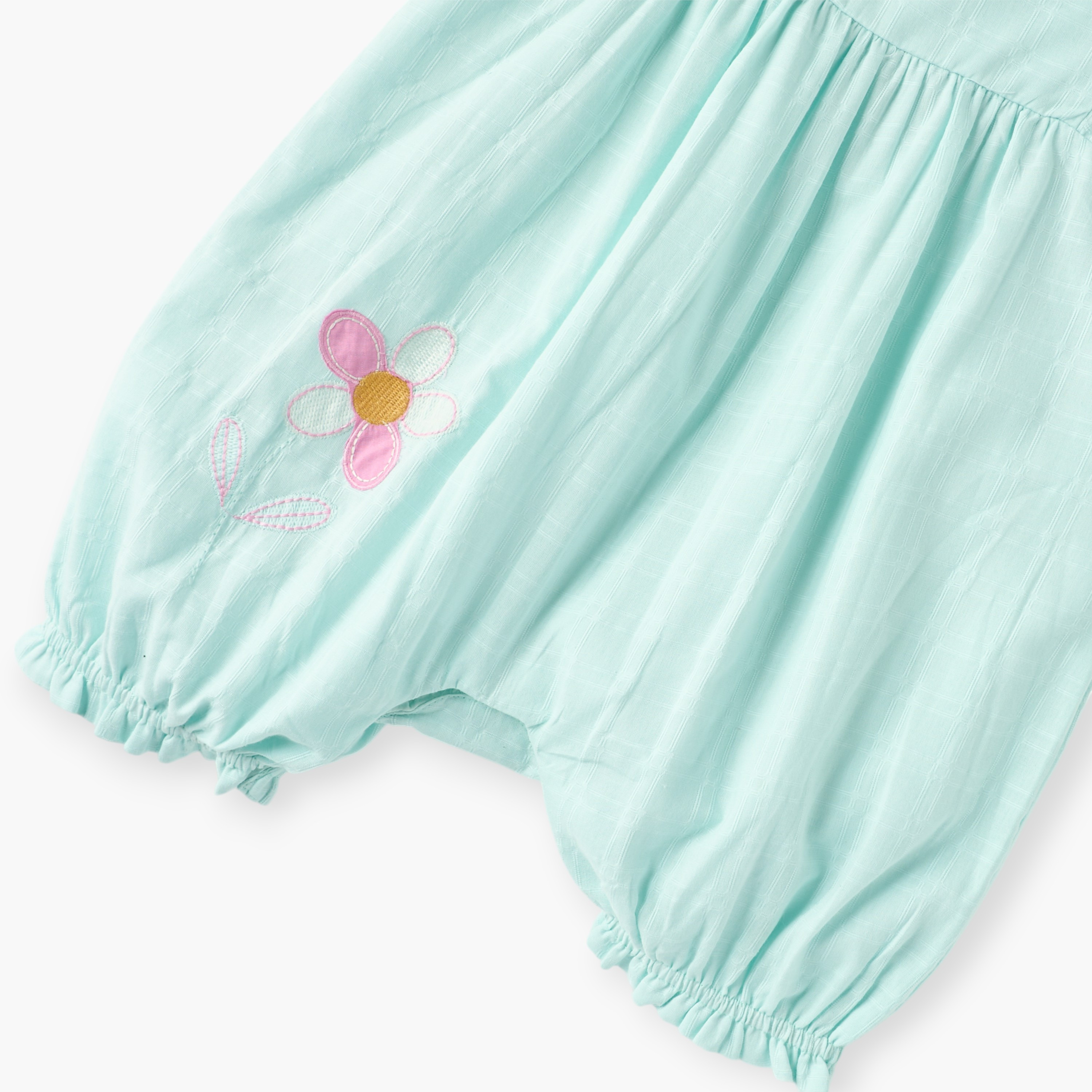 Juniors Floral Embroidered Romper with Ruffle Sleeves-baby-girls-clothing-rompers-image-4