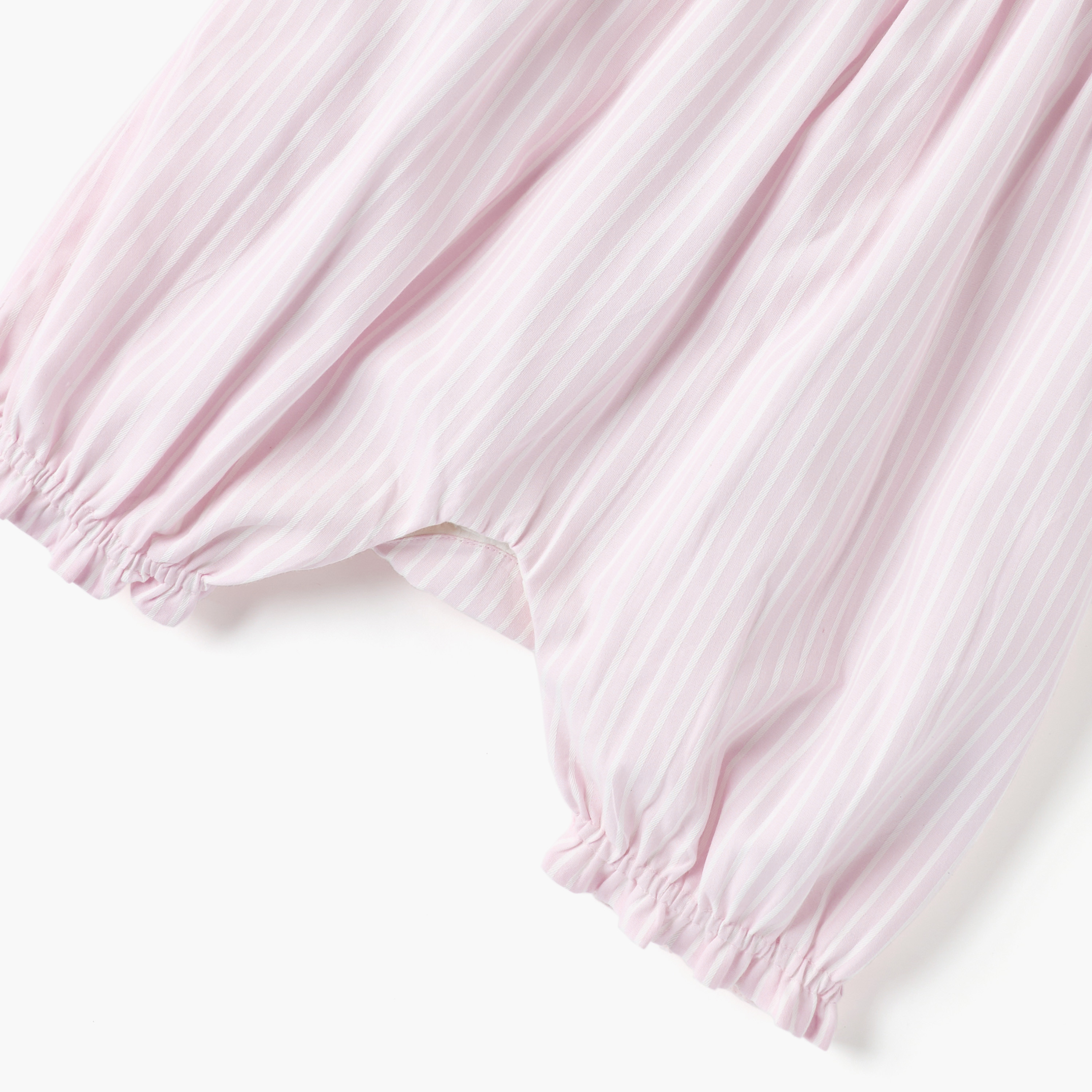 أفرول مخطط بأكمام كشكش من جونيورز-baby-girls-clothing-rompers-image-1