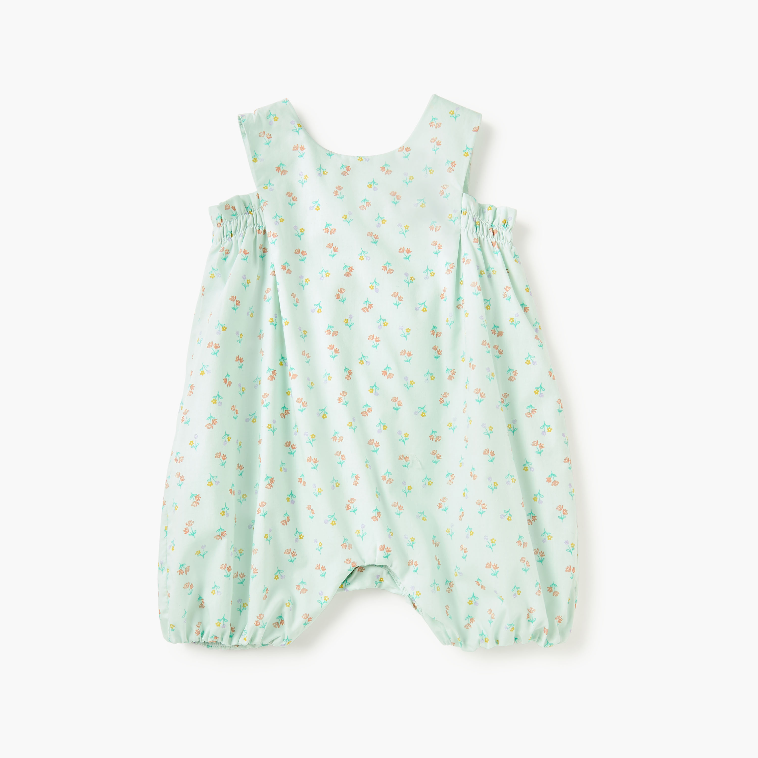 أفرول دون أكمام بطبعات أزهار وأزرار إغلاق من جونيورز-baby-girls-clothing-rompers-image-1