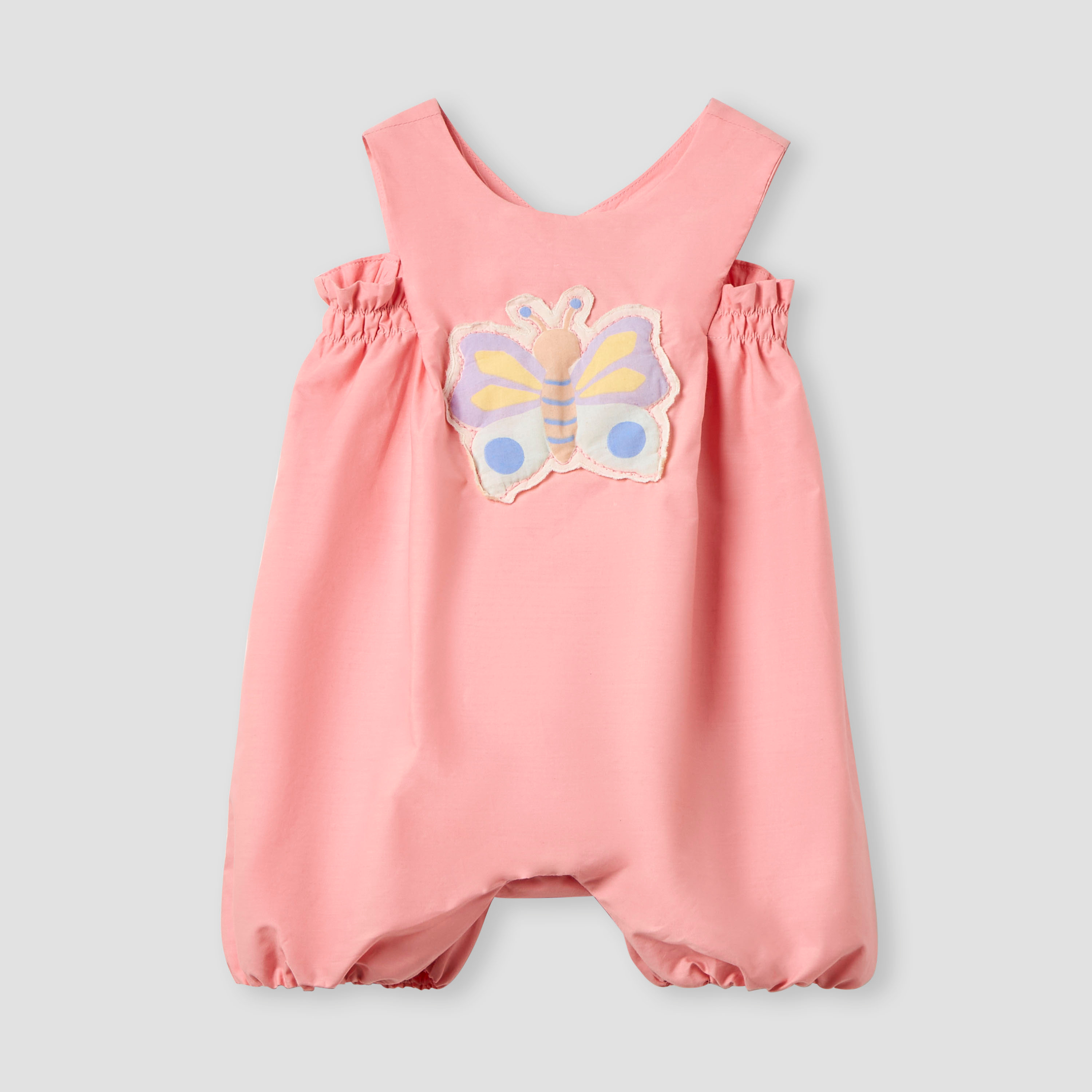 أفرول بدون أكمام قصيرة وزر إغلاق كبّاس وطبعات من جونيورز-baby-girls-clothing-rompers-image-6