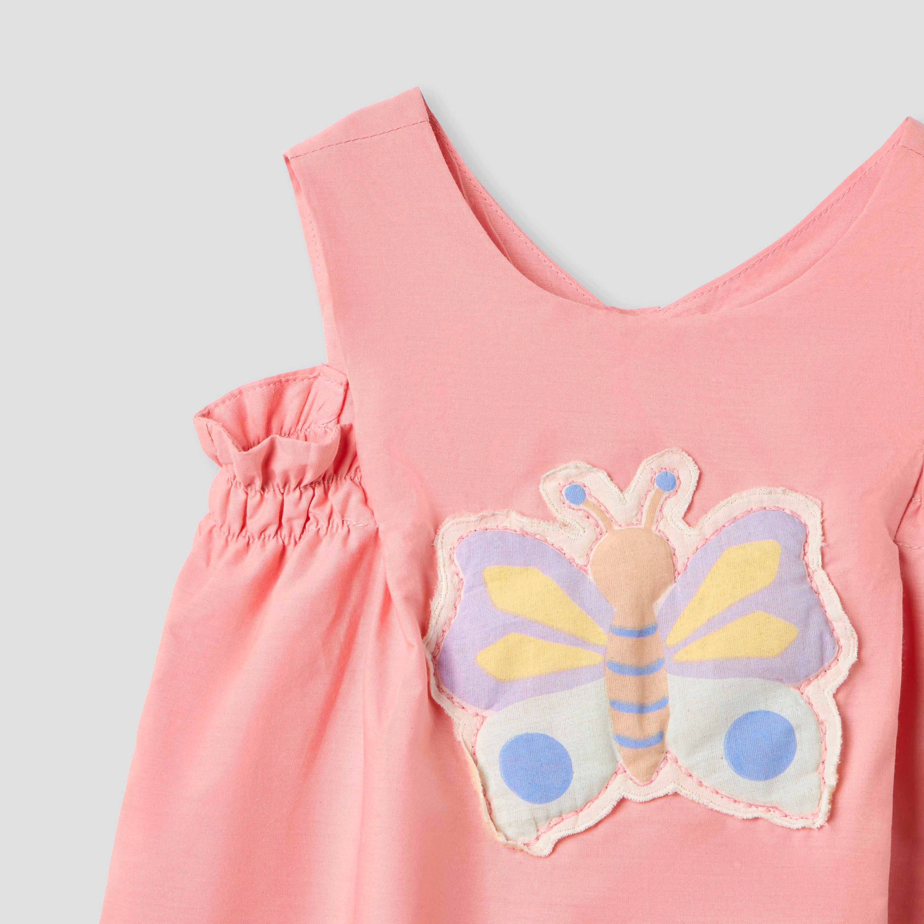 أفرول بدون أكمام قصيرة وزر إغلاق كبّاس وطبعات من جونيورز-baby-girls-clothing-rompers-image-4