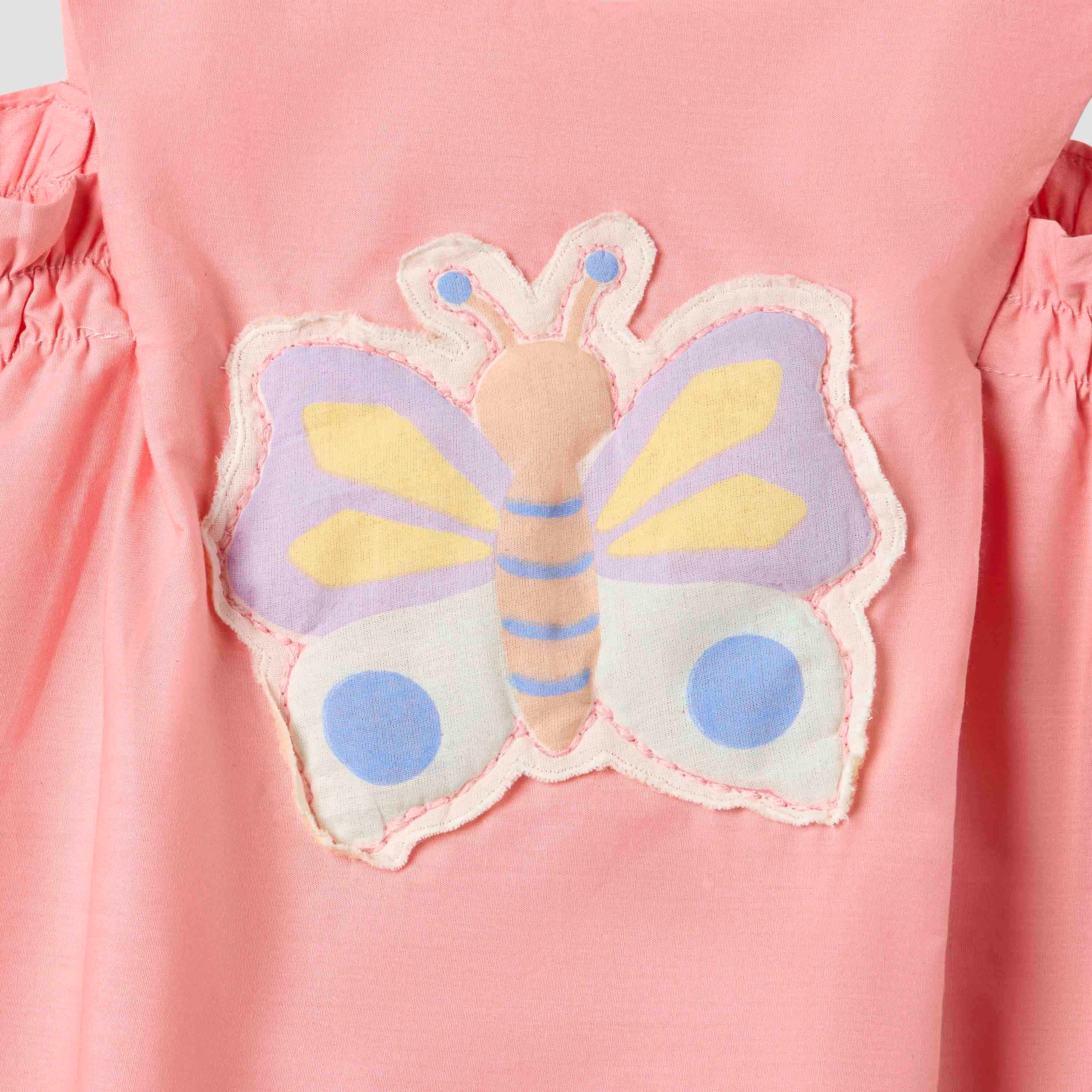 أفرول بدون أكمام قصيرة وزر إغلاق كبّاس وطبعات من جونيورز-baby-girls-clothing-rompers-image-3