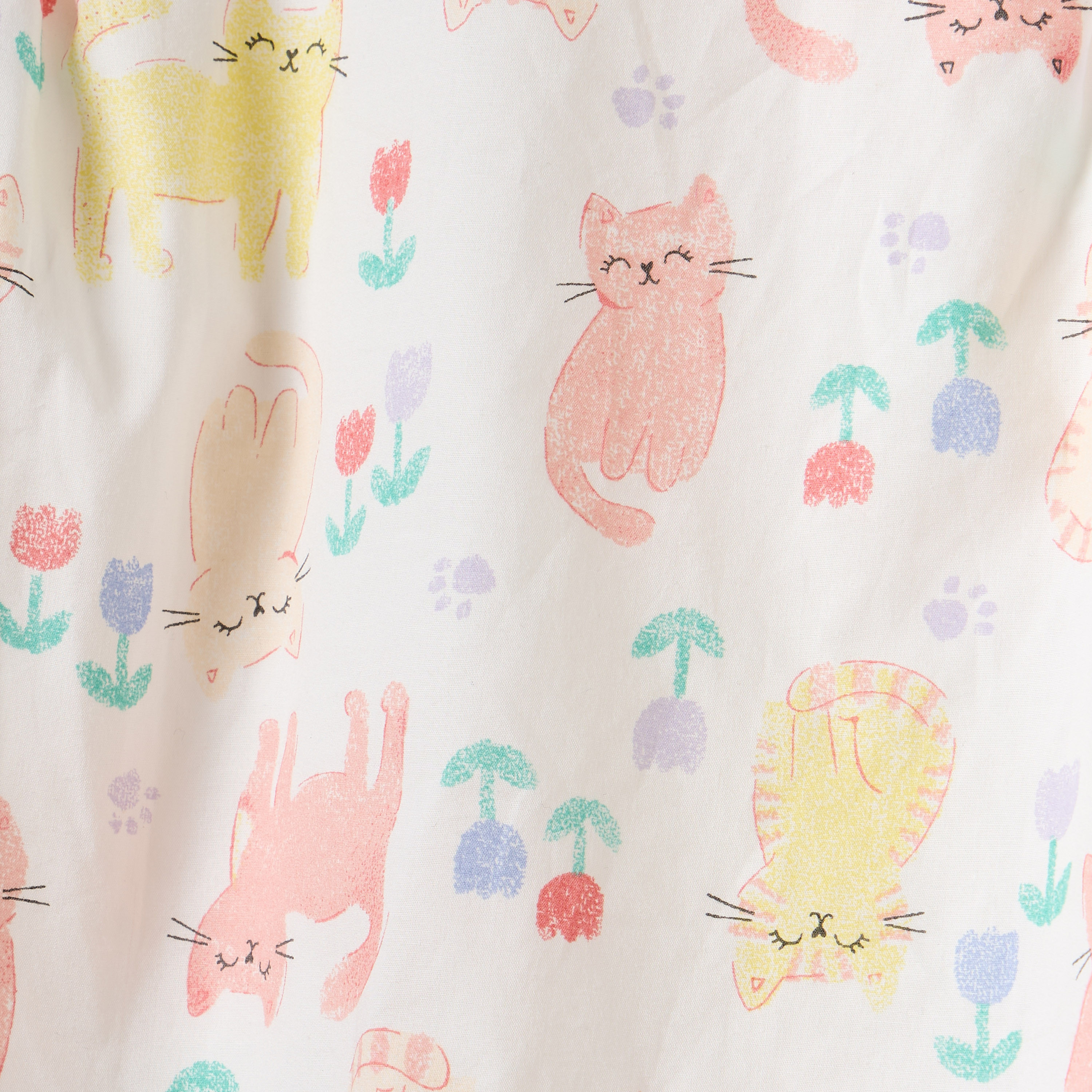 Juniors All-Over Cat Print Sleeveless Romper-baby-girls-clothing-rompers-image-4