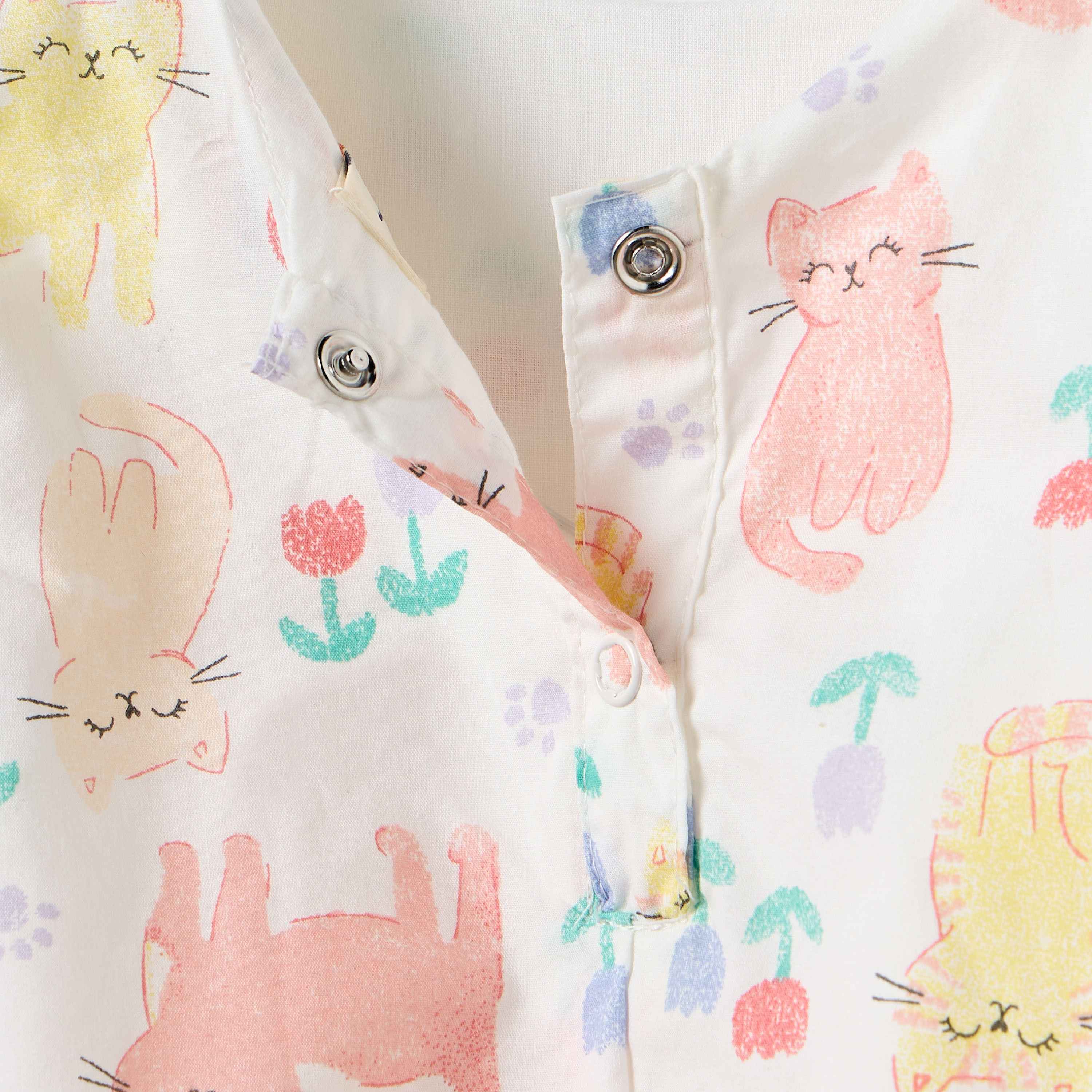 Juniors All-Over Cat Print Sleeveless Romper-baby-girls-clothing-rompers-image-6