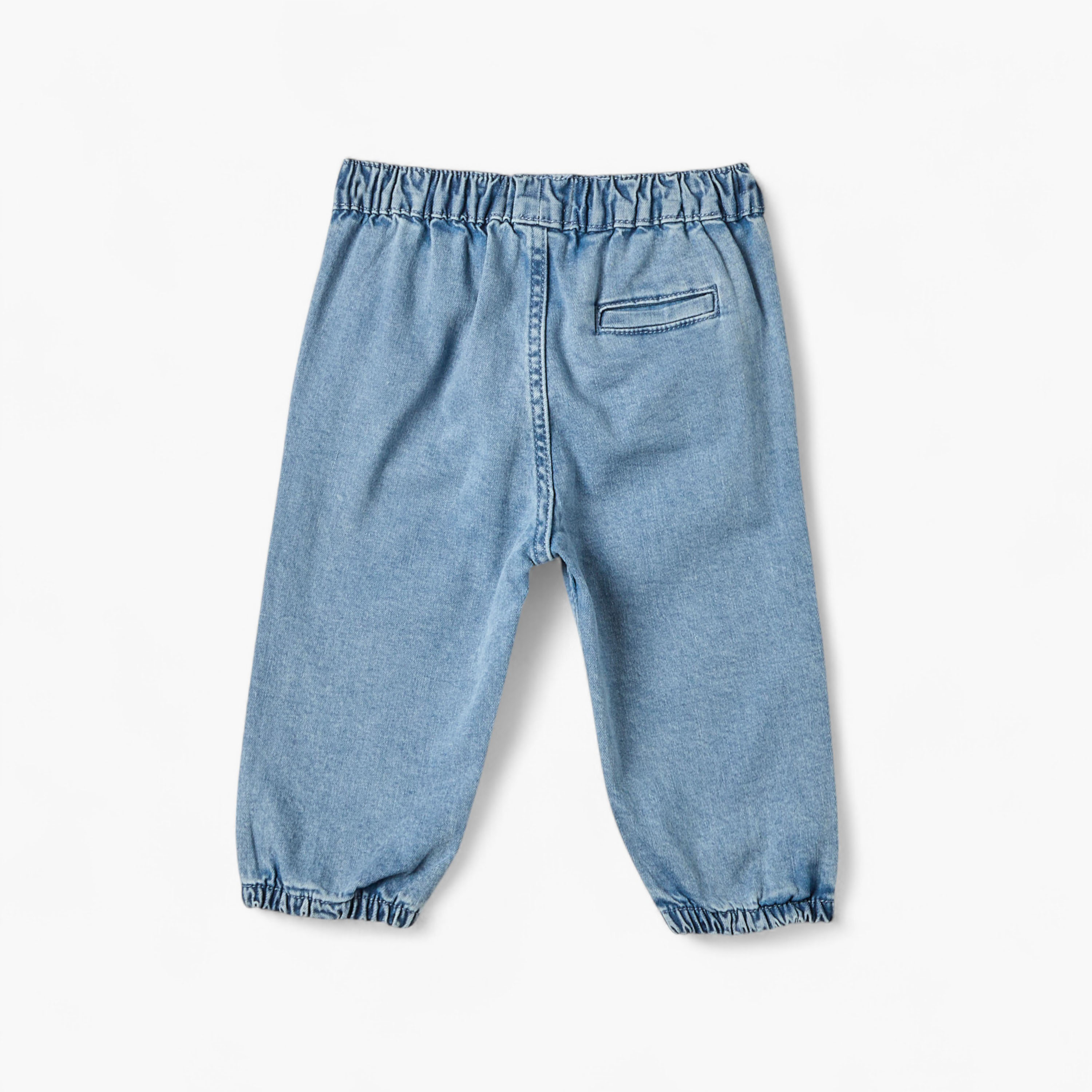 Juniors Girls Denim Jeans with Pockets and Elasticated Waist-baby-girls-clothing-bottoms-jeans-image-2