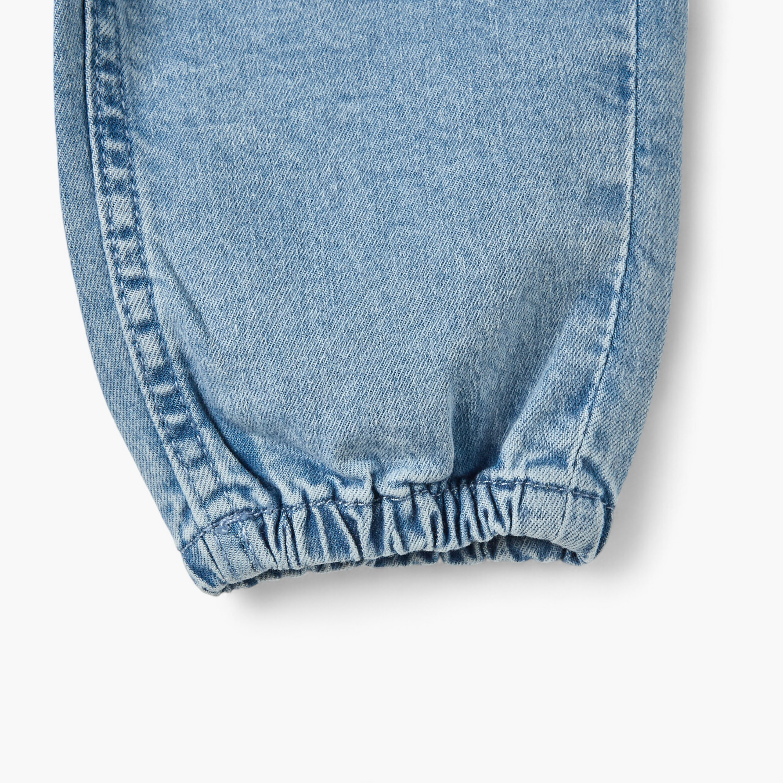Juniors Girls Denim Jeans with Pockets and Elasticated Waist-baby-girls-clothing-bottoms-jeans-image-4