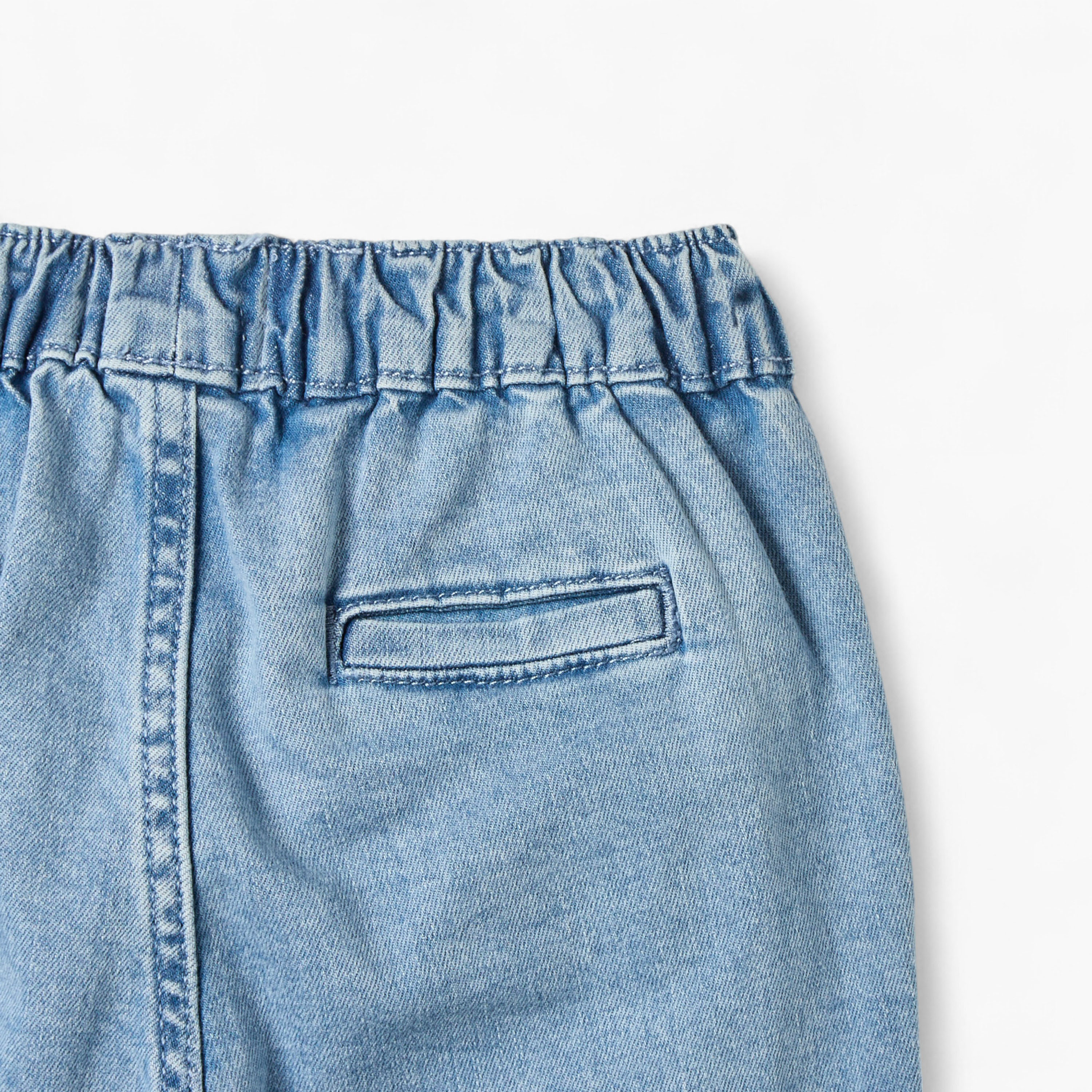 Juniors Girls Denim Jeans with Pockets and Elasticated Waist-baby-girls-clothing-bottoms-jeans-image-5