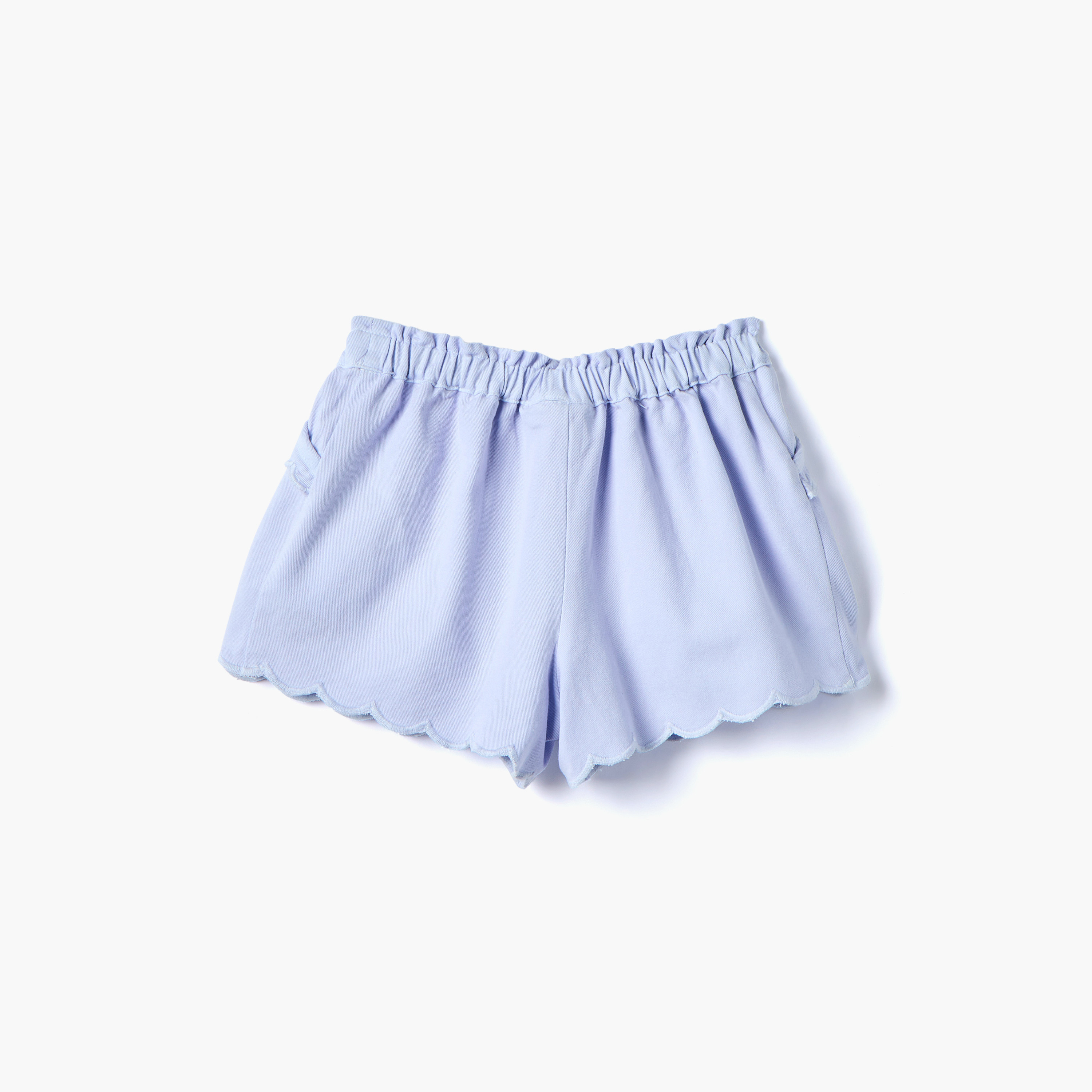 Juniors Embroidered Shorts with Scalloped Hem and Pockets-baby-girls-clothing-bottoms-shorts-image-2