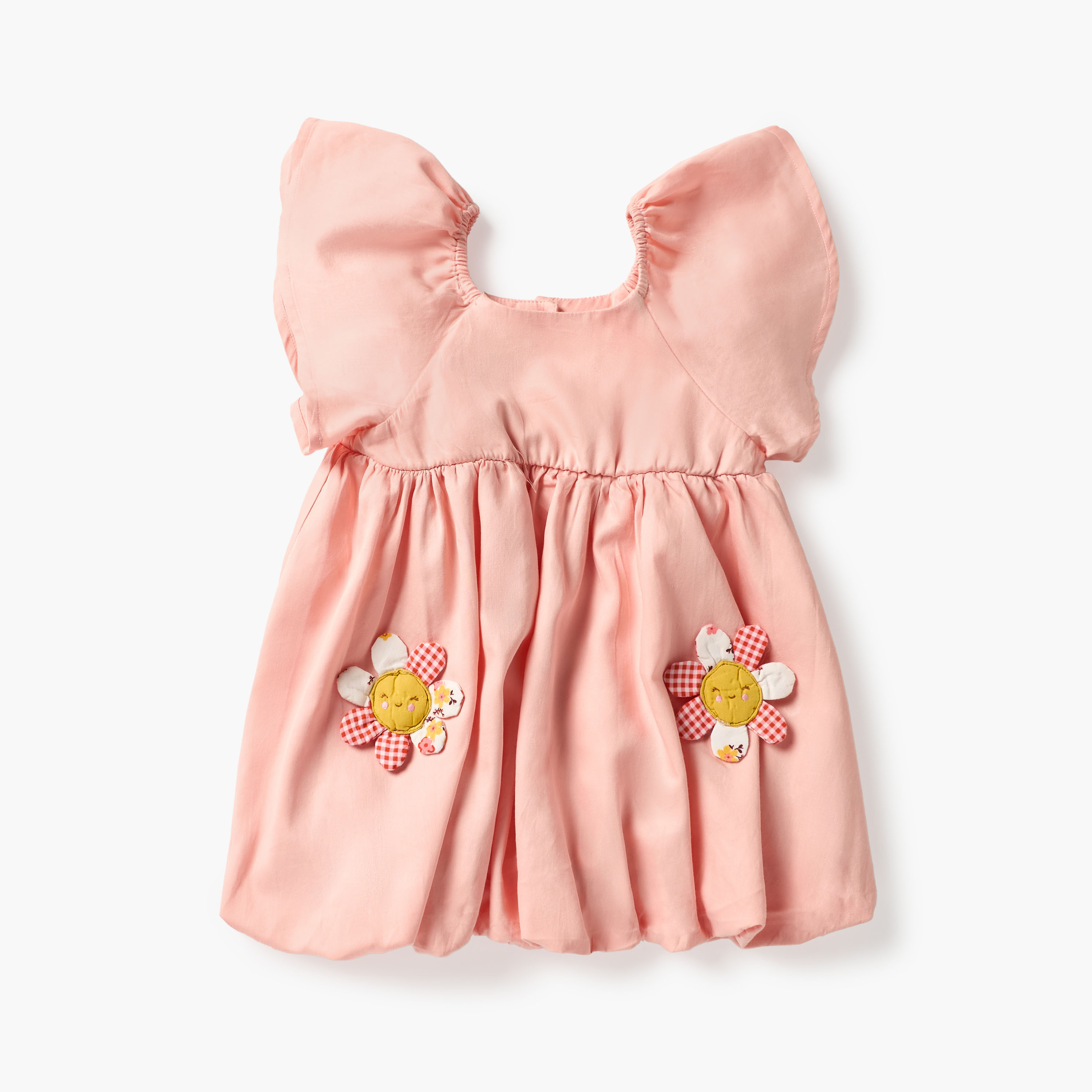 Juniors Flower Applique Dress with Headband-baby-girls-clothing-dressesandjumpsuits-image-2