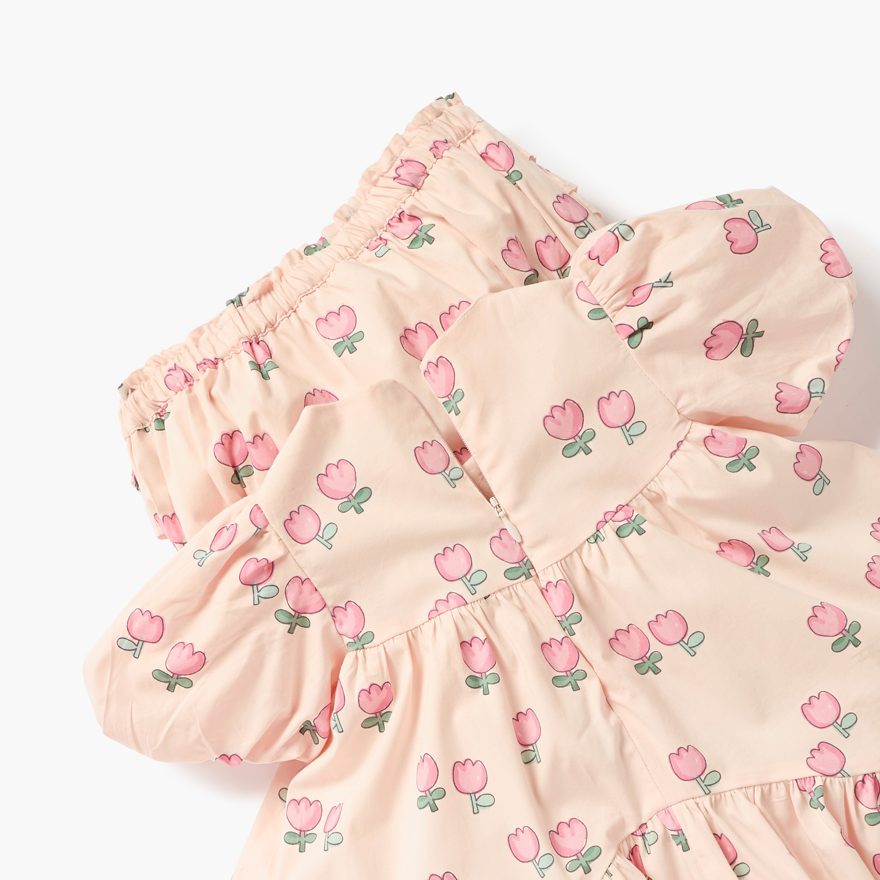 فستان بطبعات زهرية مع سروال بلومر من جونيورز-baby-girls-clothing-dressesandjumpsuits-image-5