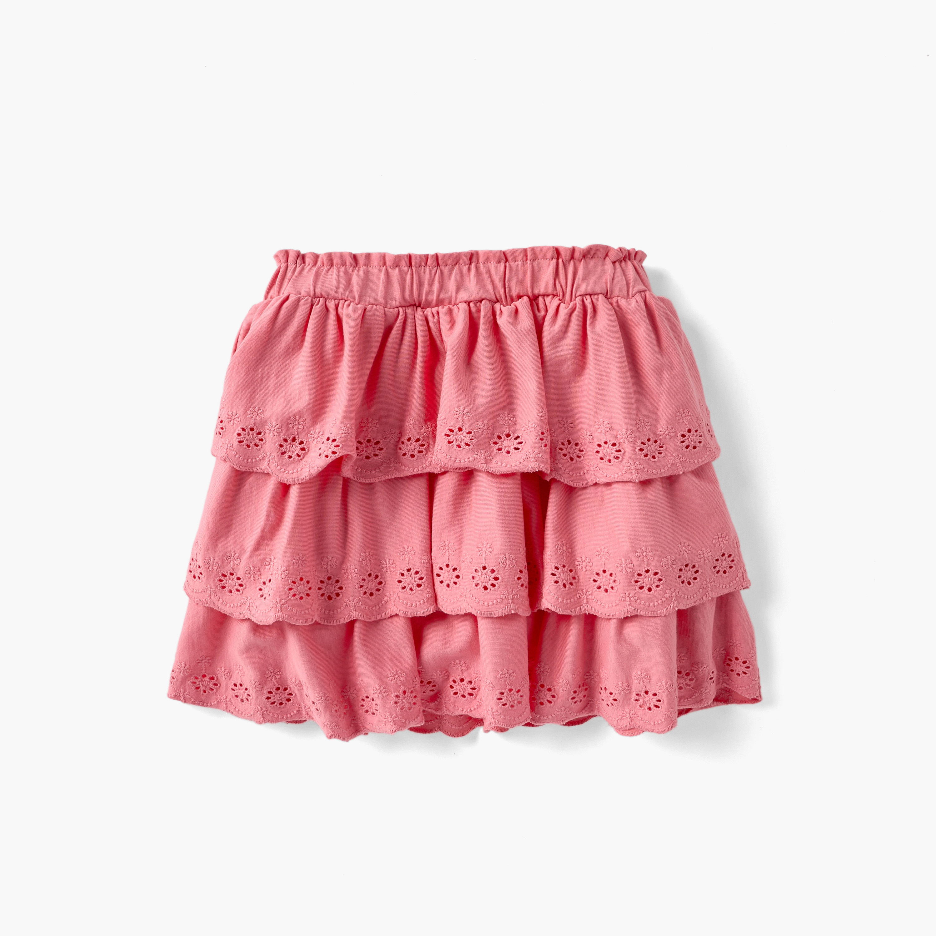 Juniors Printed T-shirt and Schiffli Detail Skirt Set-baby-girls-clothing-setsandcoords-image-3