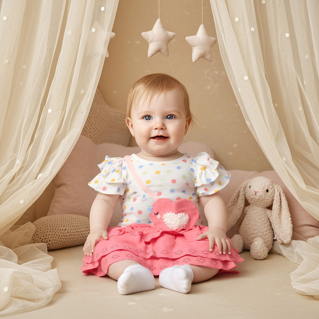 Juniors Printed T-shirt and Schiffli Detail Skirt Set-baby-girls-clothing-setsandcoords-image-6