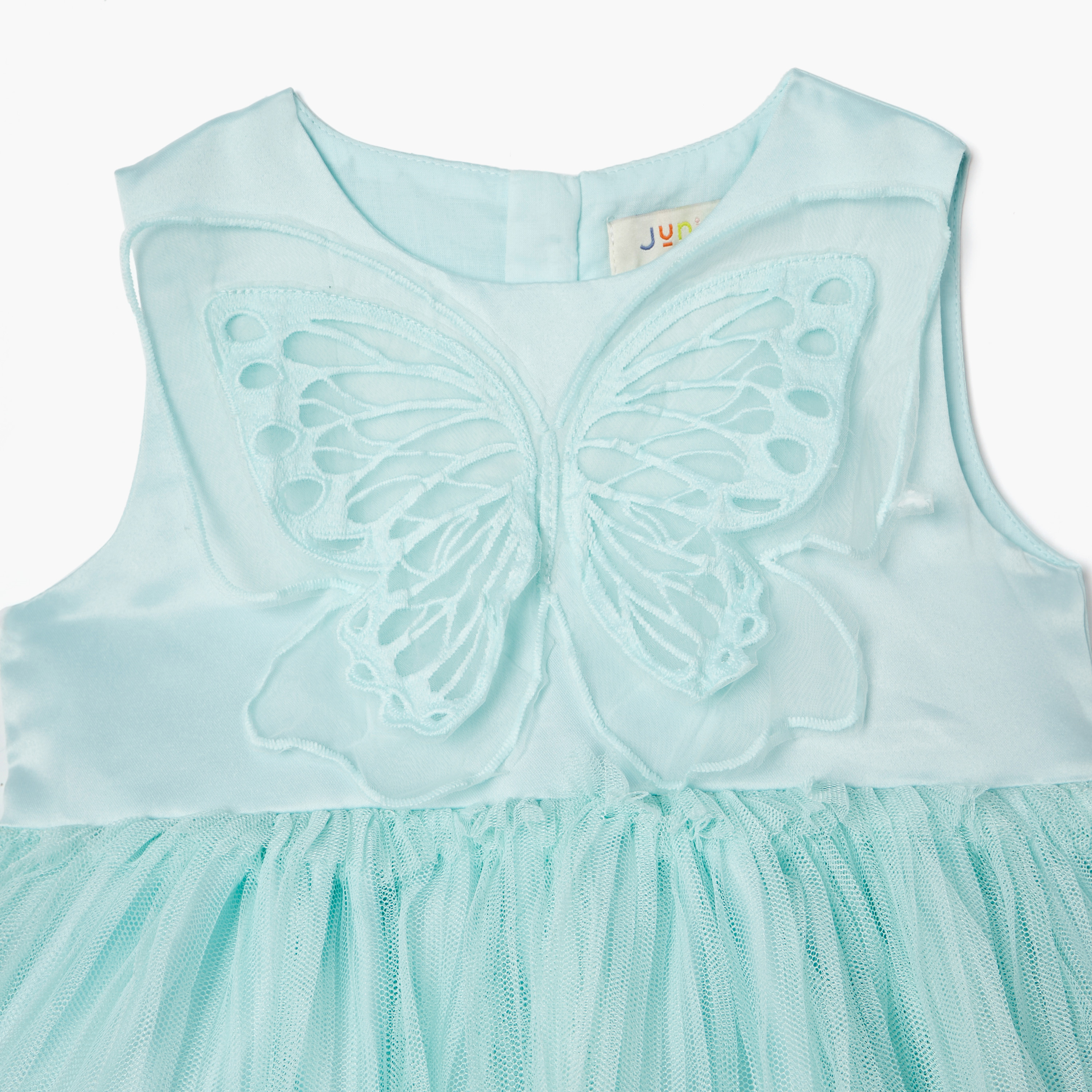 فستان إيه لاين دون أكمام بسحاب إغلاق وفراشة من جونيورز-baby-girls-clothing-dressesandjumpsuits-image-3
