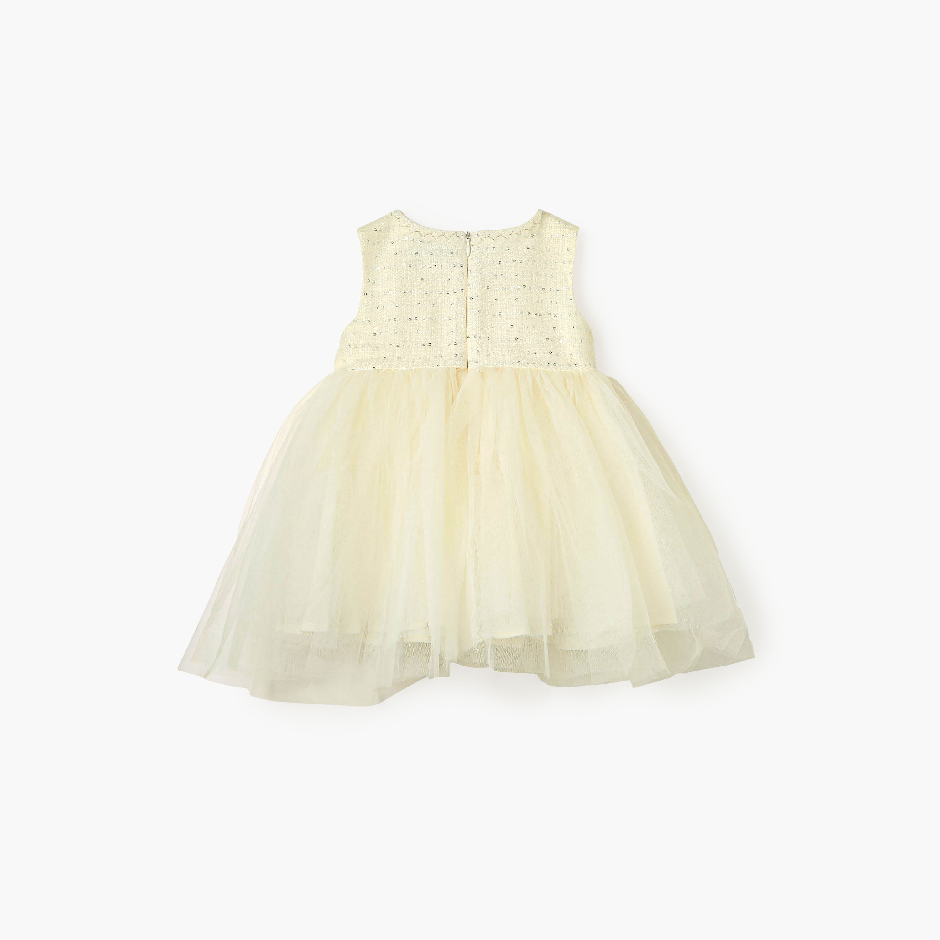 فستان دون أكمام مزين بالترتر بياقة مستديرة من جونيورز-baby-girls-clothing-dressesandjumpsuits-image-2
