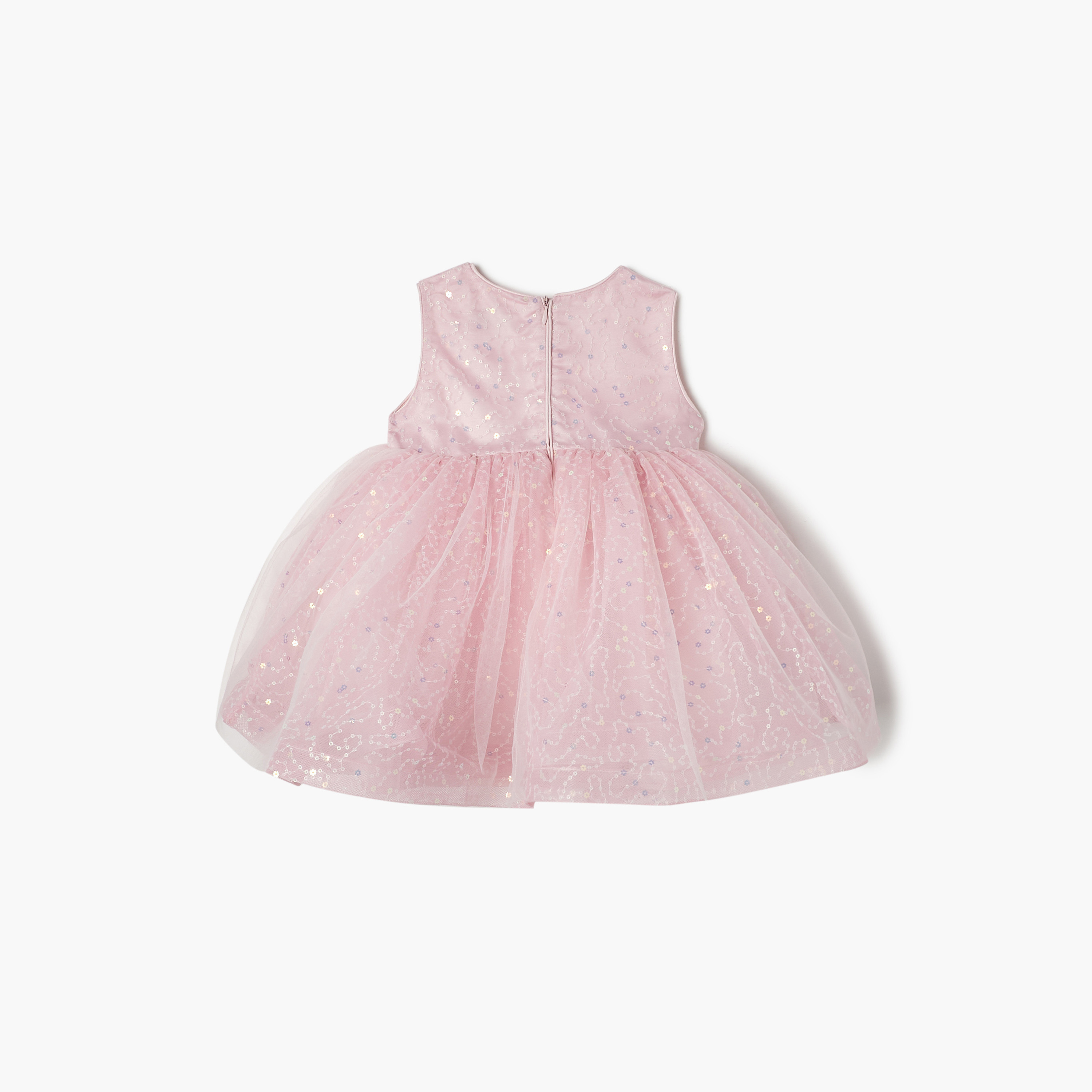 Juniors Sequin Embellished Sleeveless A-Line Dress-baby-girls-clothing-dressesandjumpsuits-image-2