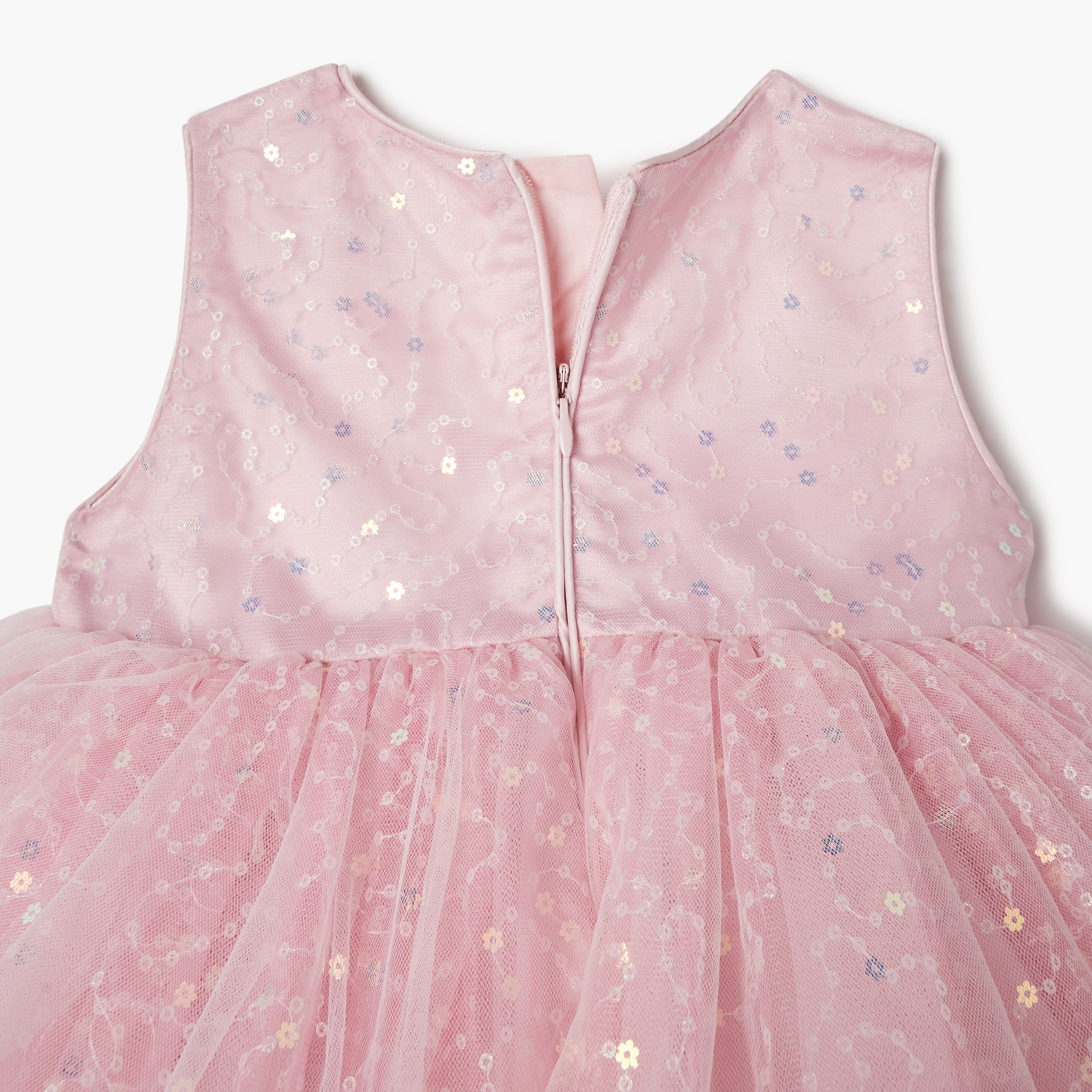 Juniors Sequin Embellished Sleeveless A-Line Dress-baby-girls-clothing-dressesandjumpsuits-image-4