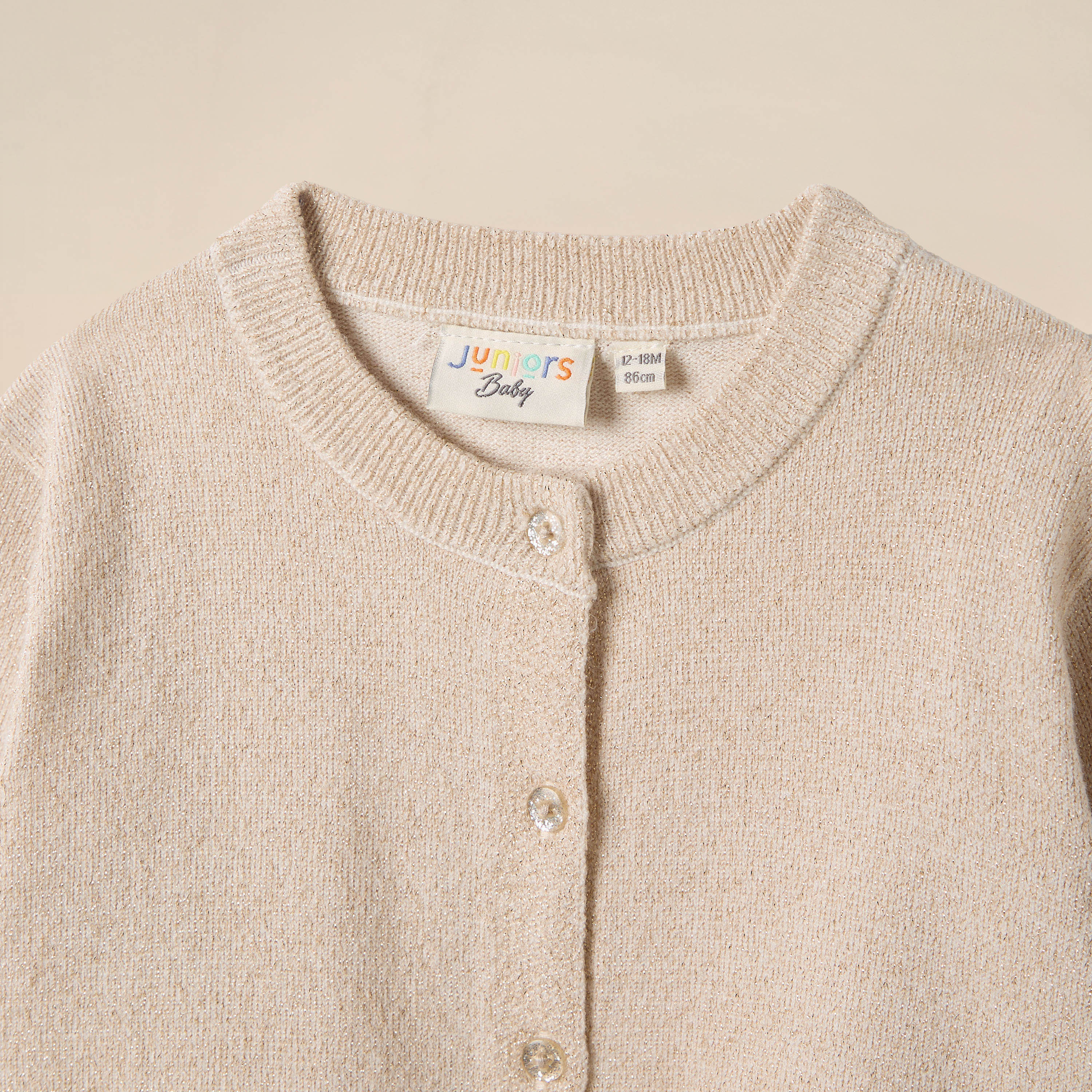 كارديجان بارز الملمس بأكمام طويلة من جونيورز-baby-girls-clothing-jumpersandcardigans-image-3