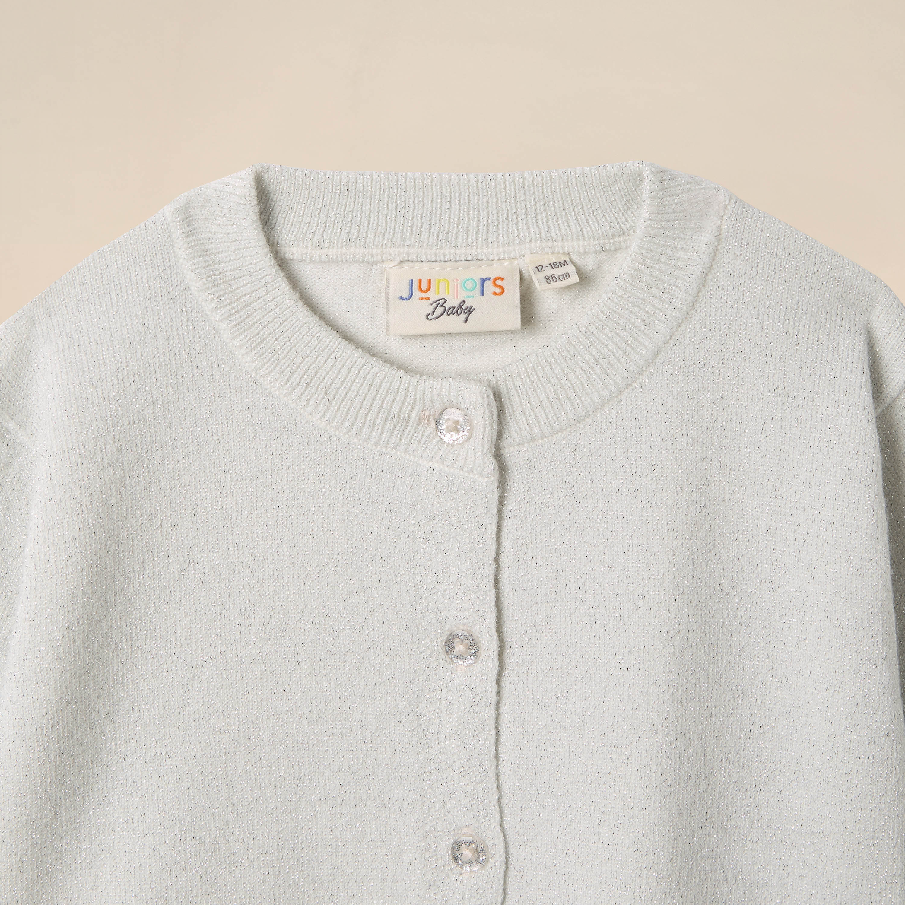 Juniors Textured Cardigan with Long Sleeves-baby-girls-clothing-jumpersandcardigans-image-3