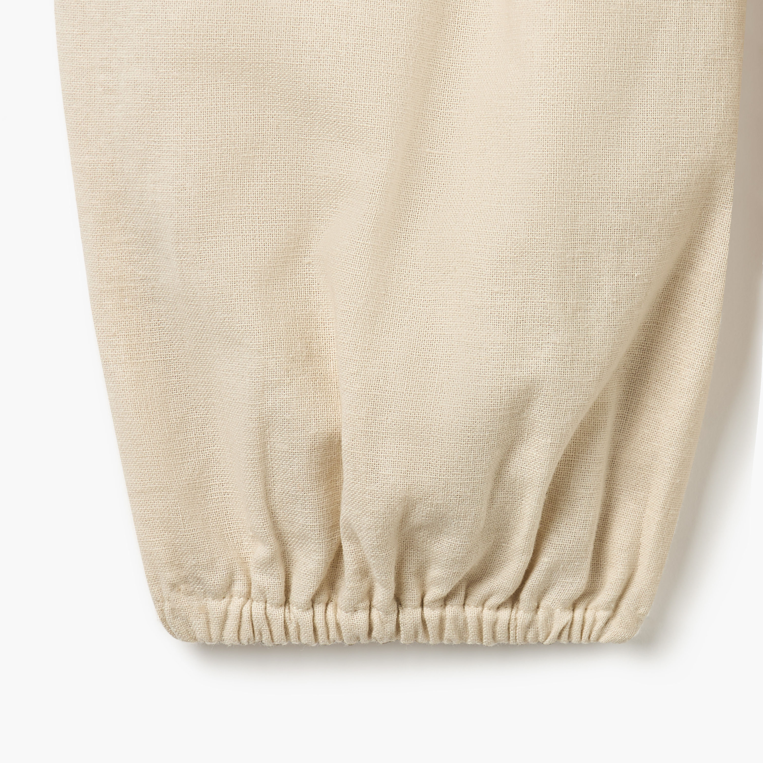 Giggles Solid Joggers with Schiffli Detail Pockets and Elasticated Waistband-baby-girls-clothing-bottoms-joggersandtrackpants-image-4