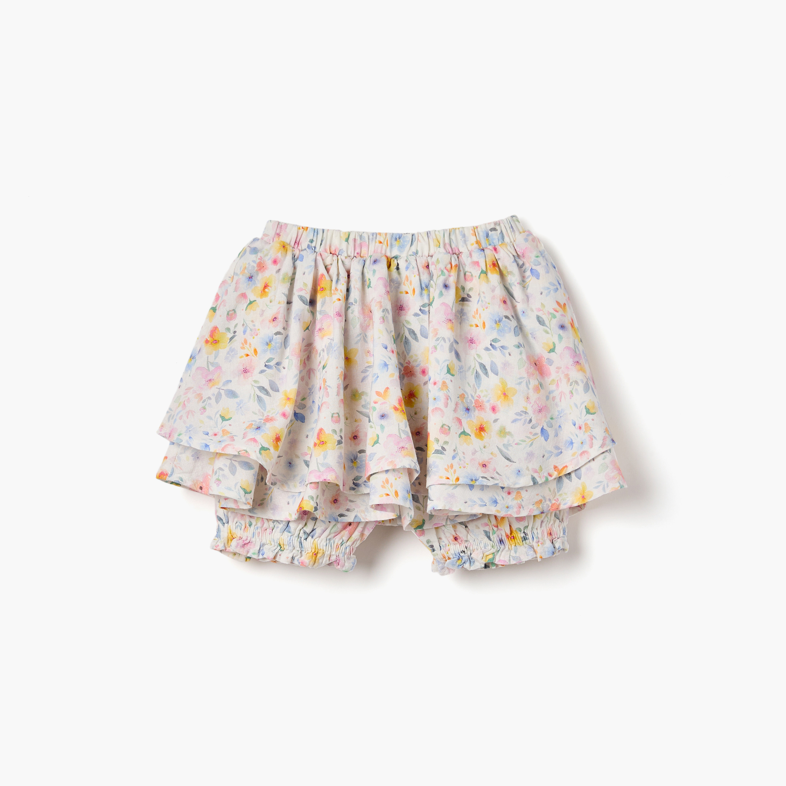 Giggles Floral Print Skort-baby-girls-clothing-bottoms-skirts-image-2