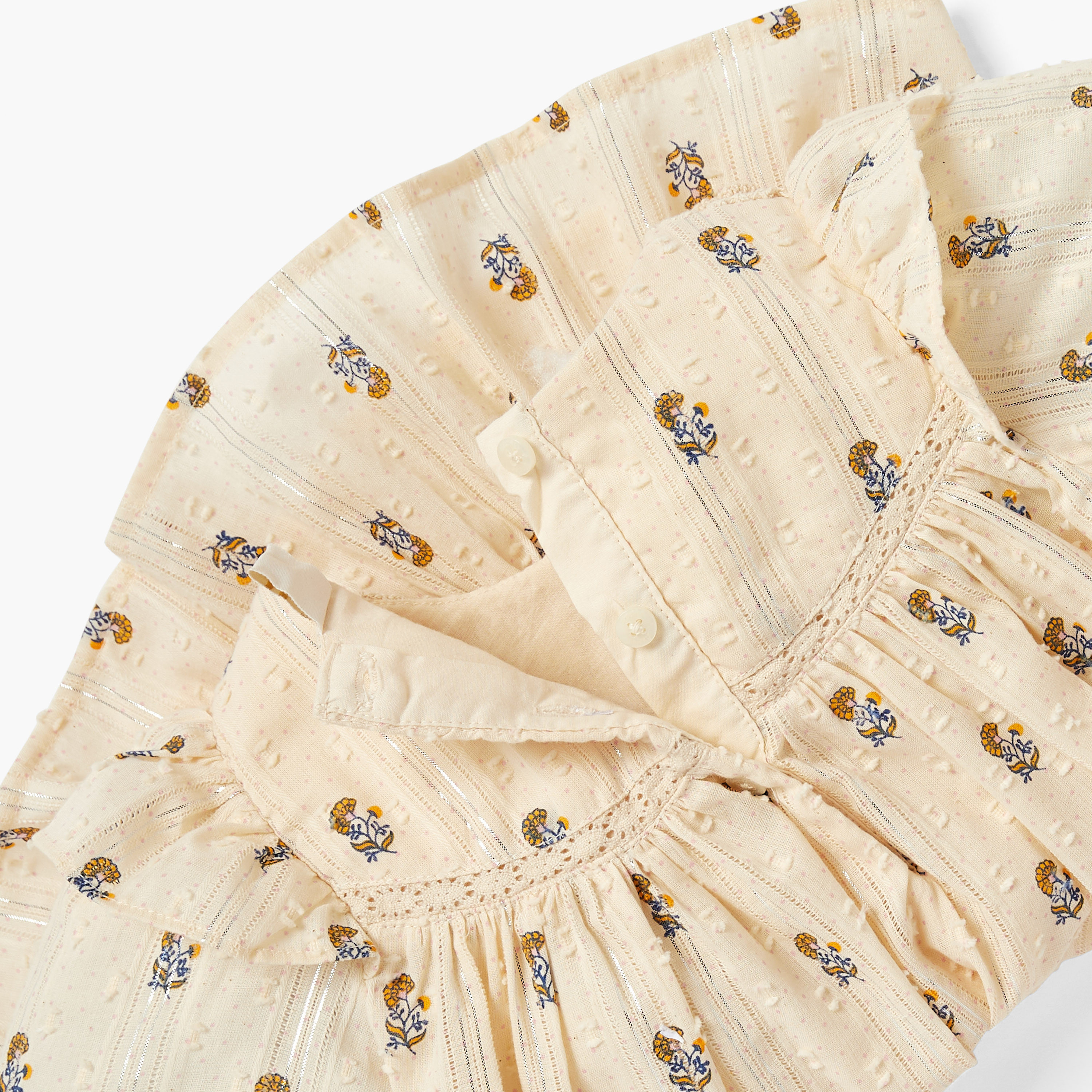 فستان بطبعات أزهار وأكمام منفوخة مع شريطة شعر من جيجلز-baby-girls-clothing-dressesandjumpsuits-image-4