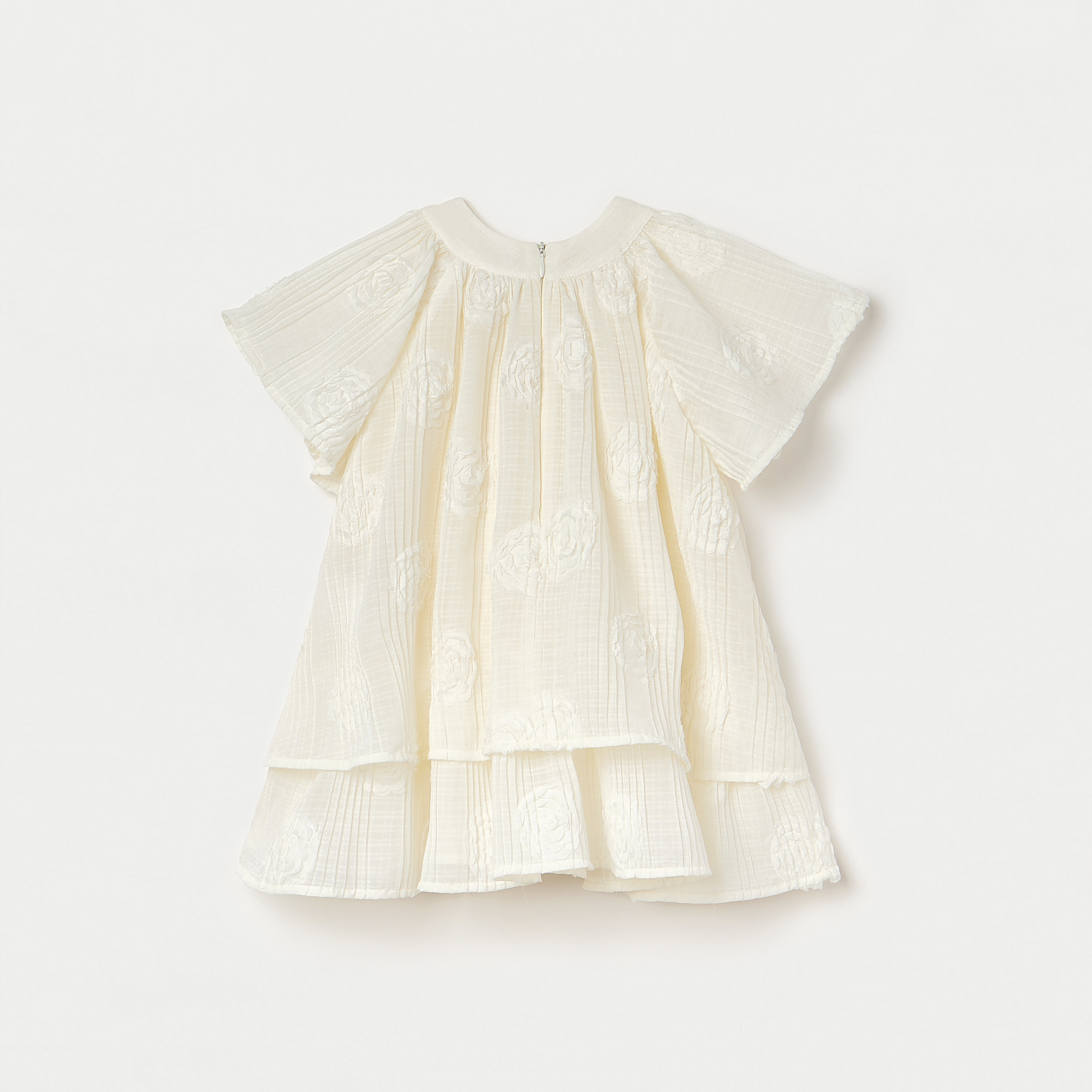 فستان متعدد الطبقات بأكمام واسعة وكسرات من جيجلز-baby-girls-clothing-dressesandjumpsuits-image-2