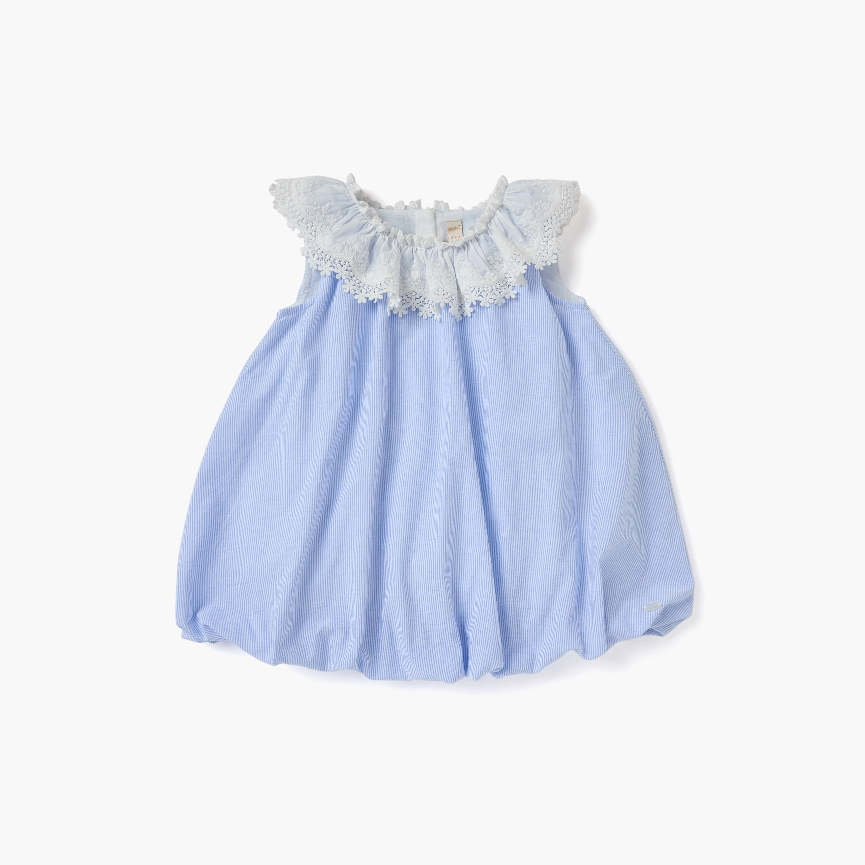 فستان مخطط دون أكمام مع قبعة بيني من جونيورز-baby-girls-clothing-dressesandjumpsuits-image-2