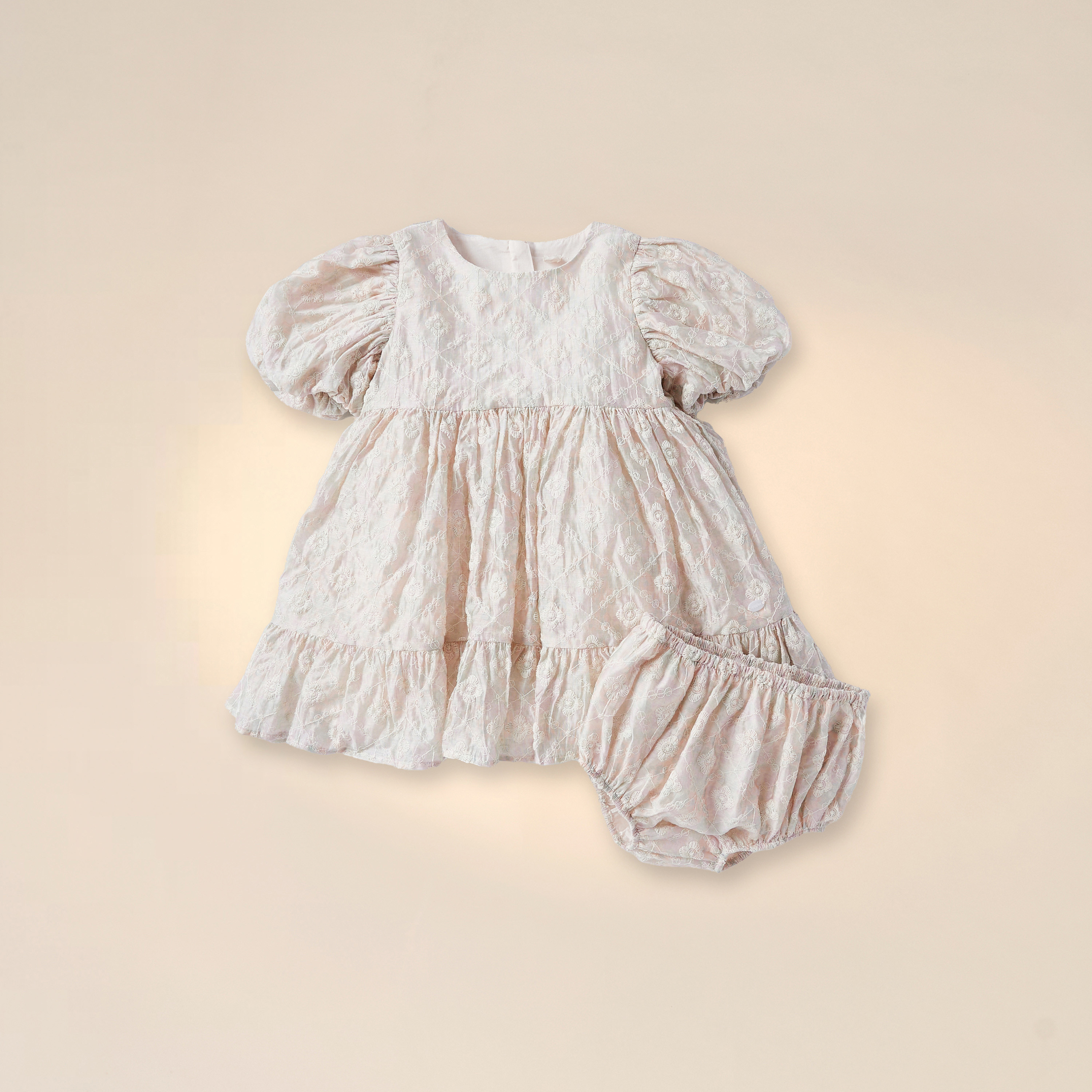 Giggles Embroidered Dress with Bloomers-baby-girls-clothing-dressesandjumpsuits-image-1
