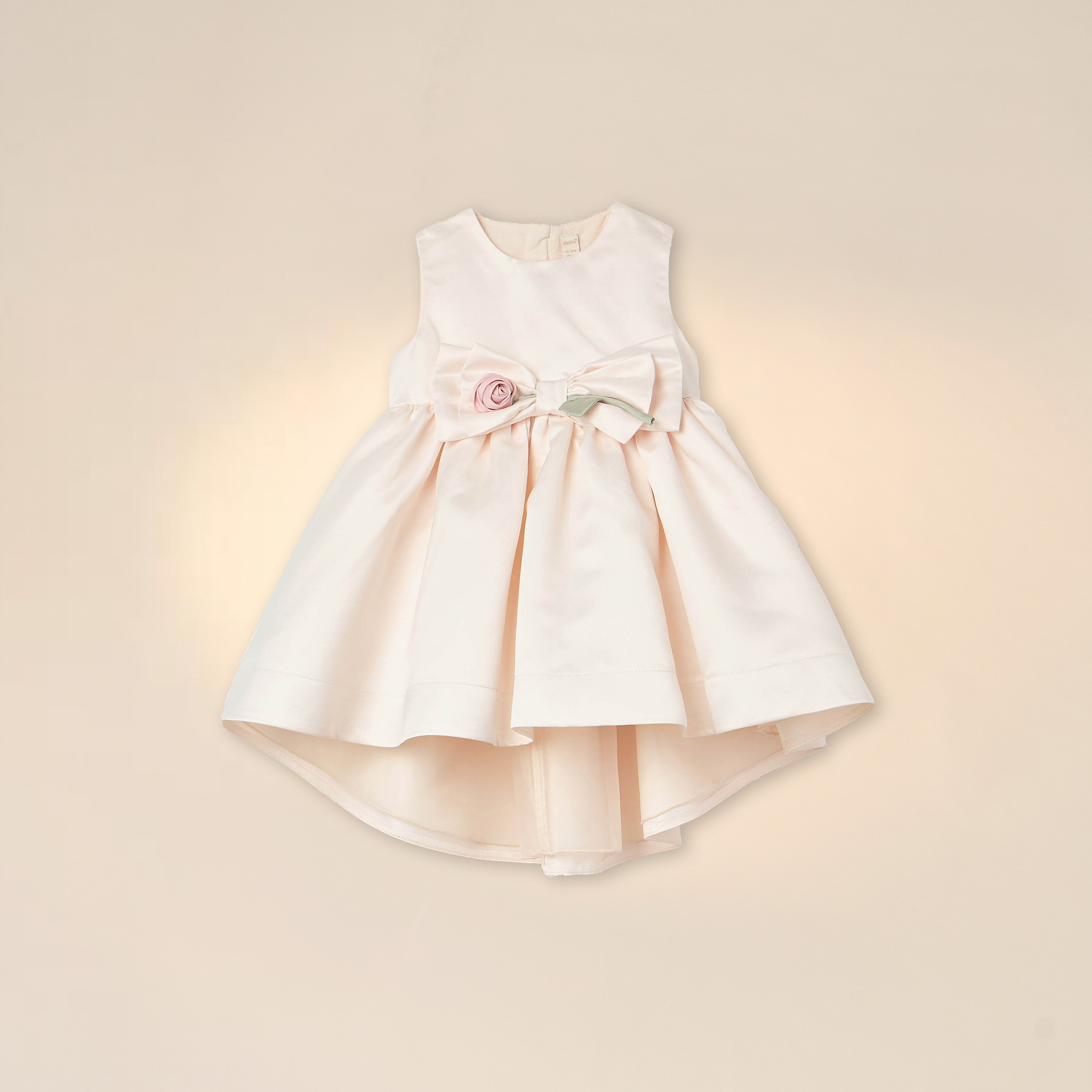Giggle Flower Applique Sleeveless Dress with Asymmetrical Hem-baby-girls-clothing-dressesandjumpsuits-image-1