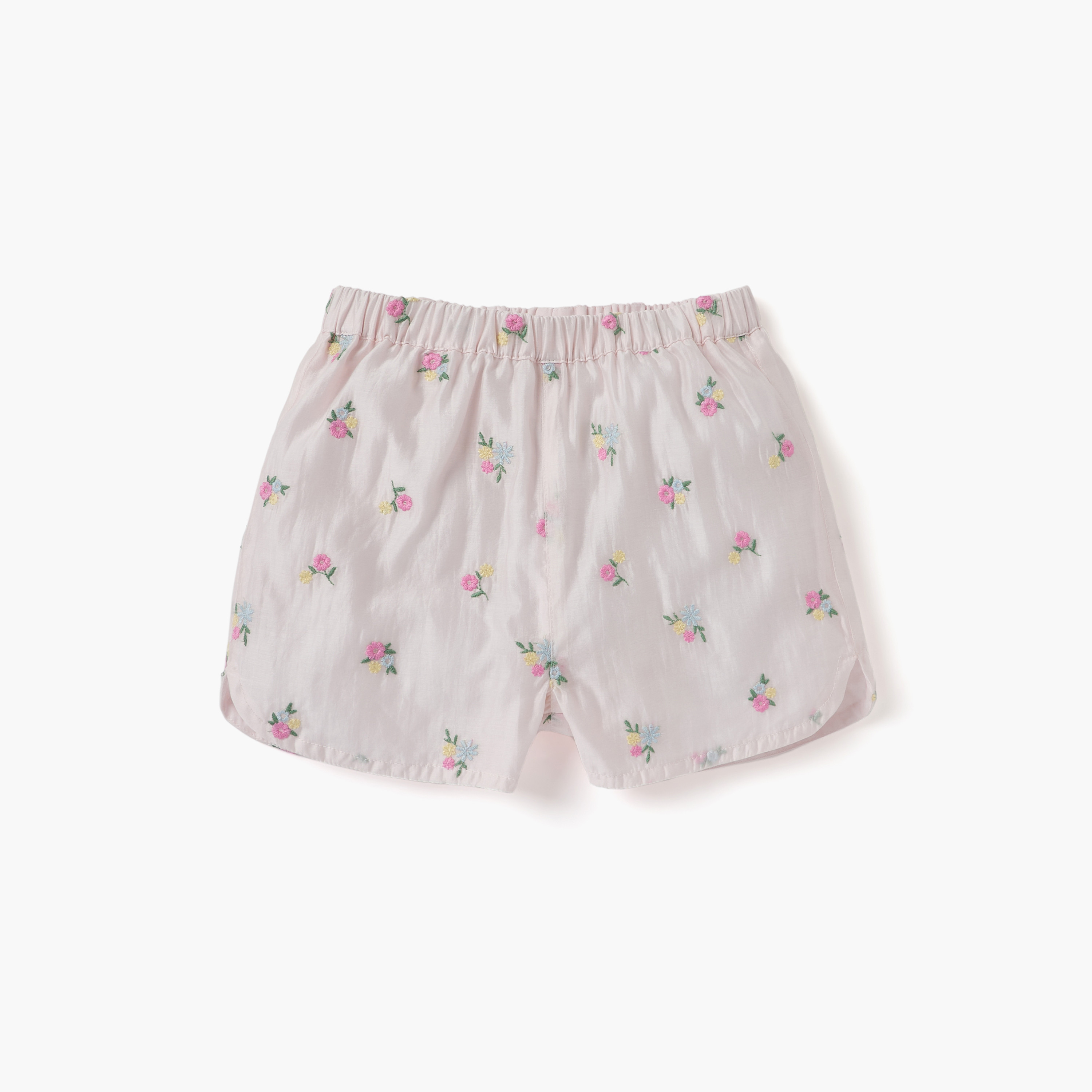 Giggles Floral Embroidered Sleeveless Top and Shorts Set-baby-girls-clothing-setsandcoords-image-3
