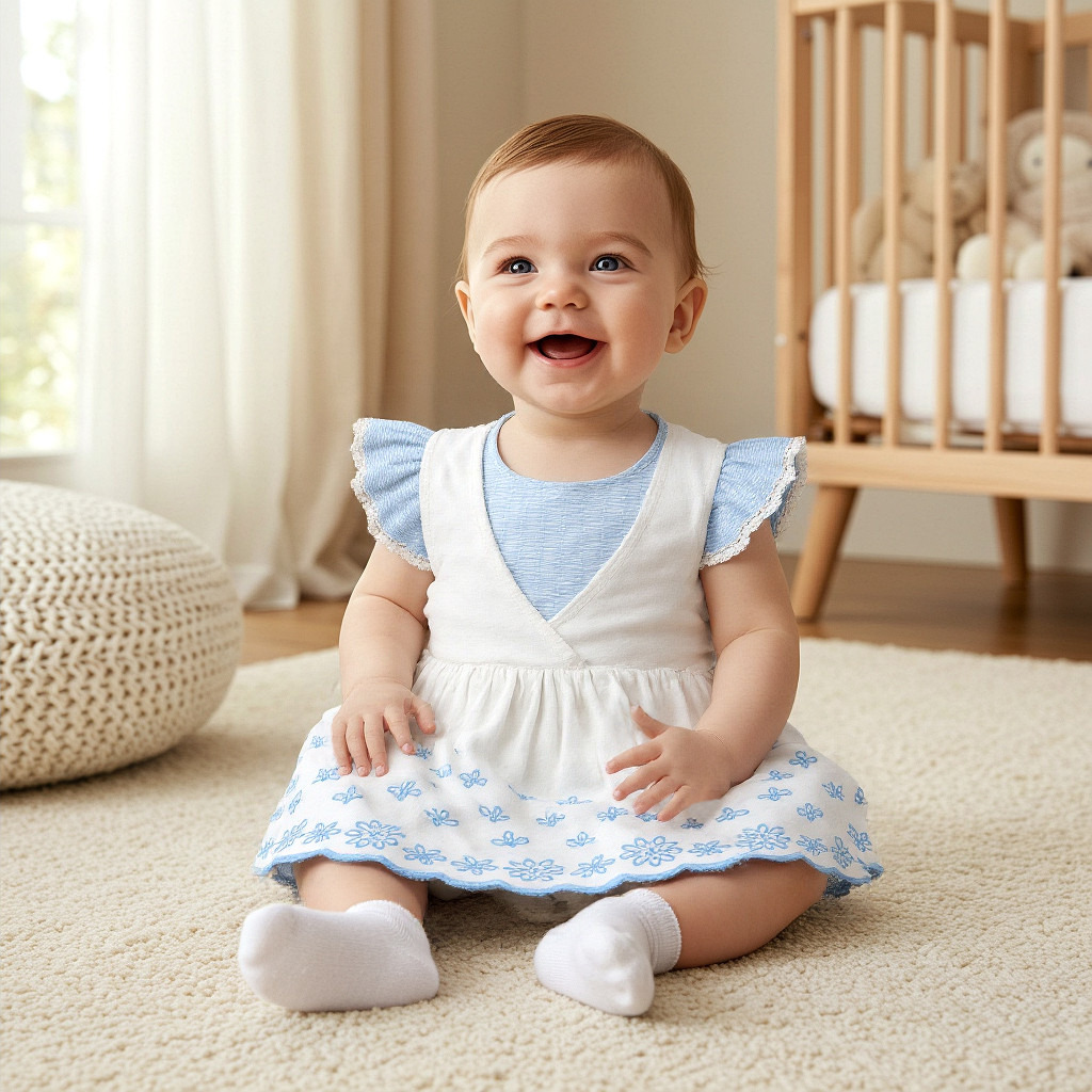 Giggles Floral Print Pinafore with Top and Bloomers-baby-girls-clothing-setsandcoords-image-7
