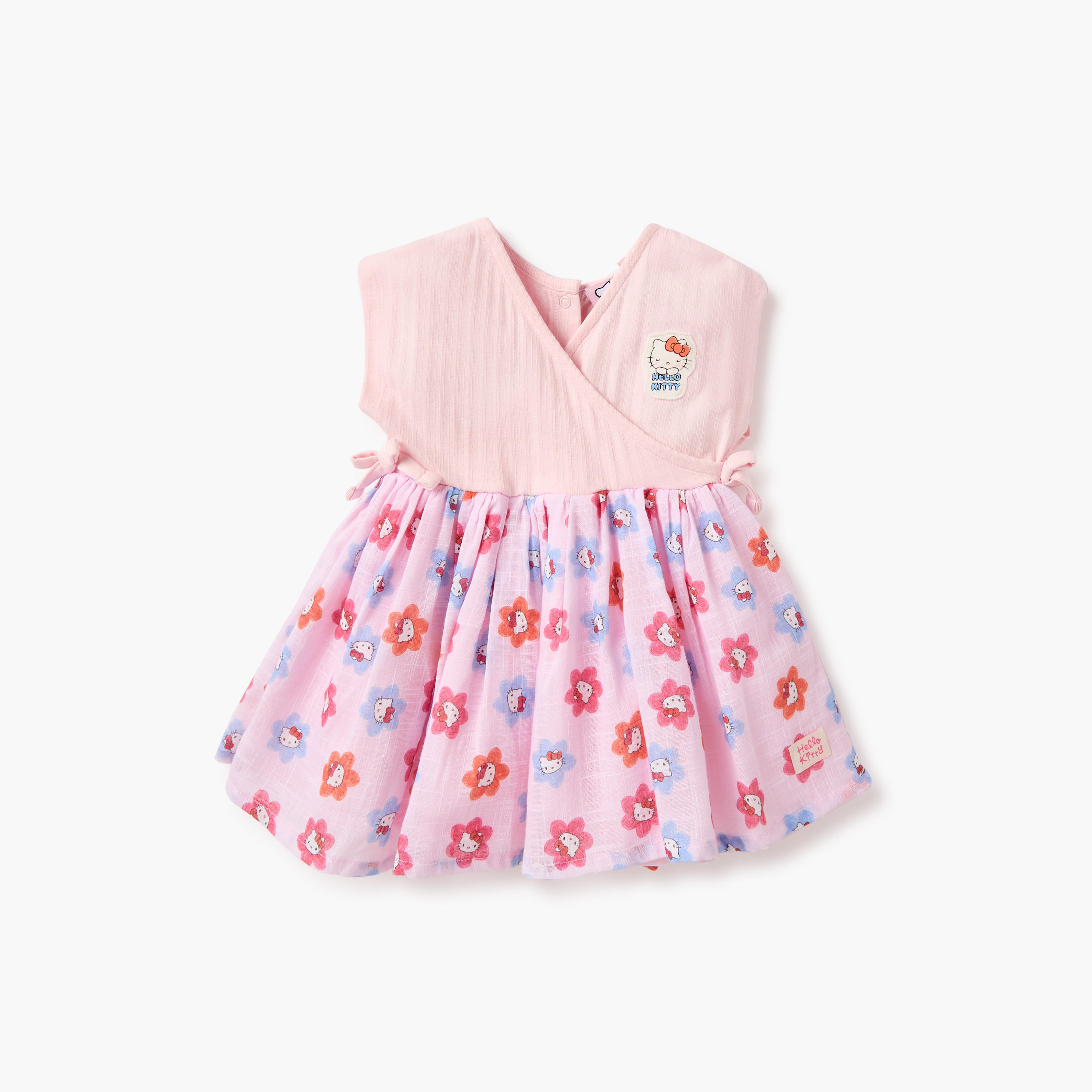 فستان دون أكمام بطبعات هالو كيتي مع شريطة رأس من سانريو-baby-girls-clothing-dressesandjumpsuits-image-2