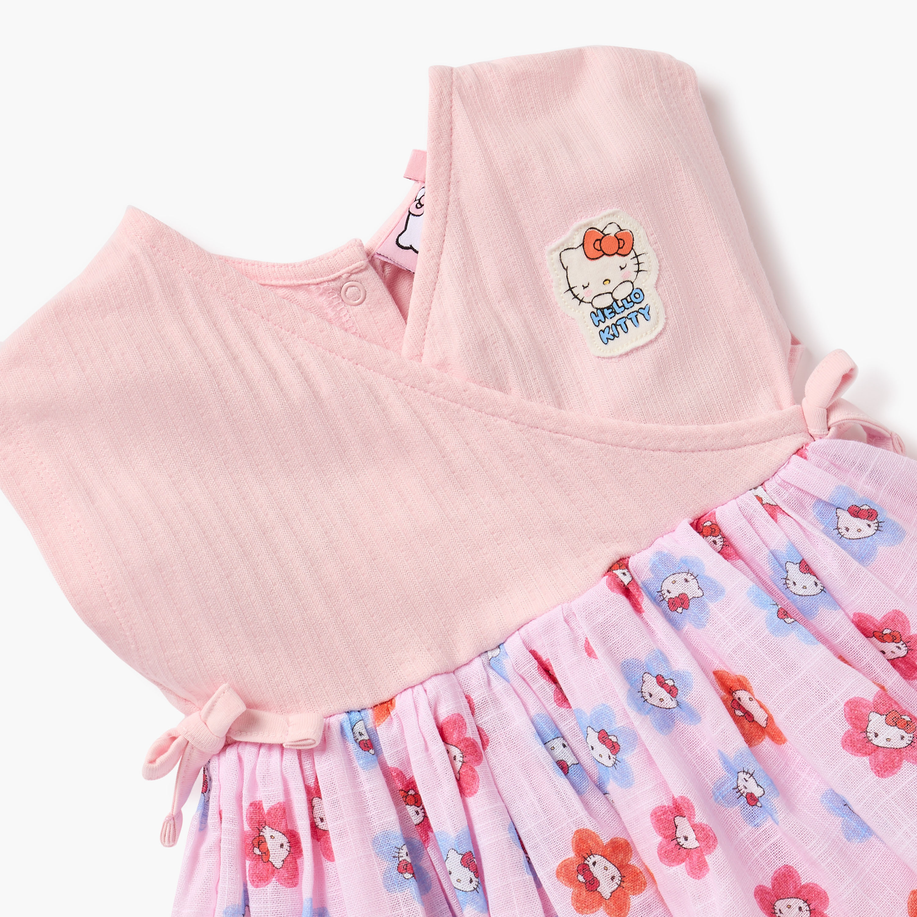 فستان دون أكمام بطبعات هالو كيتي مع شريطة رأس من سانريو-baby-girls-clothing-dressesandjumpsuits-image-5