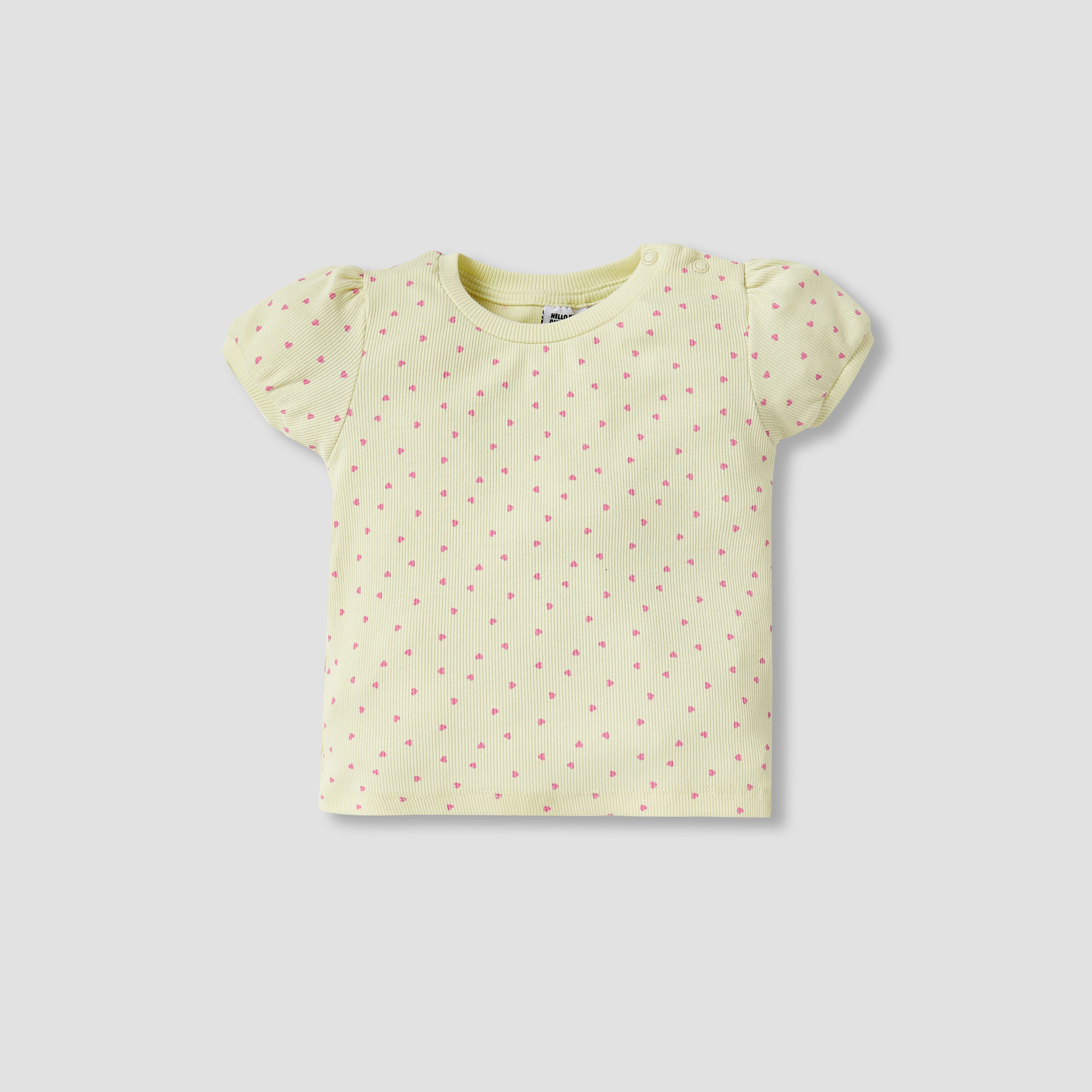 Sanrio 2-Piece Girls Set - Cotton - Dungaree Dress, T-shirt - Hello Kitty Accent-baby-girls-clothing-setsandcoords-image-2