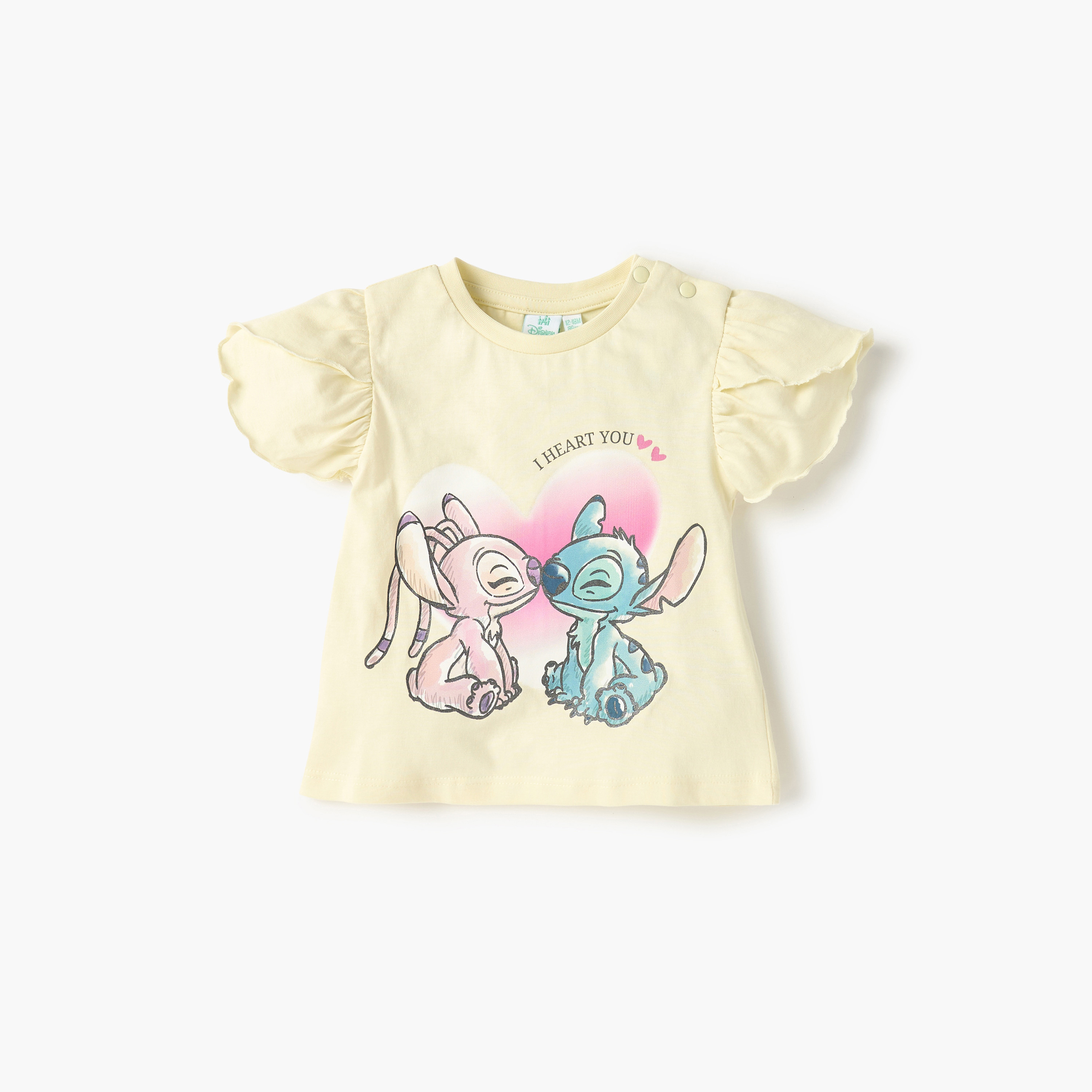 طقم شورت وتيشيرت بياقة مستديرة وطبعات ماري من ديزني-baby-girls-clothing-setsandcoords-image-2