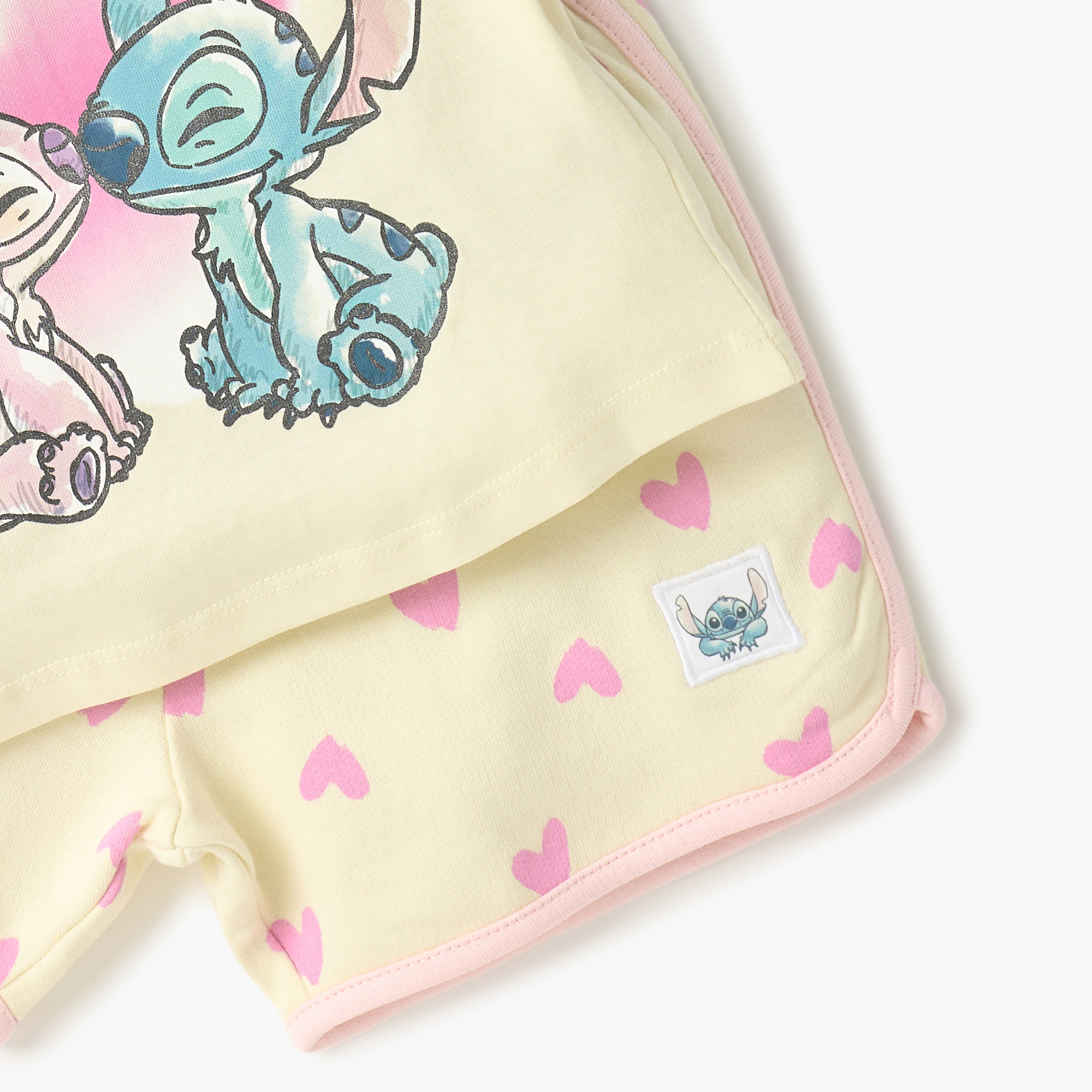 طقم شورت وتيشيرت بياقة مستديرة وطبعات ماري من ديزني-baby-girls-clothing-setsandcoords-image-5