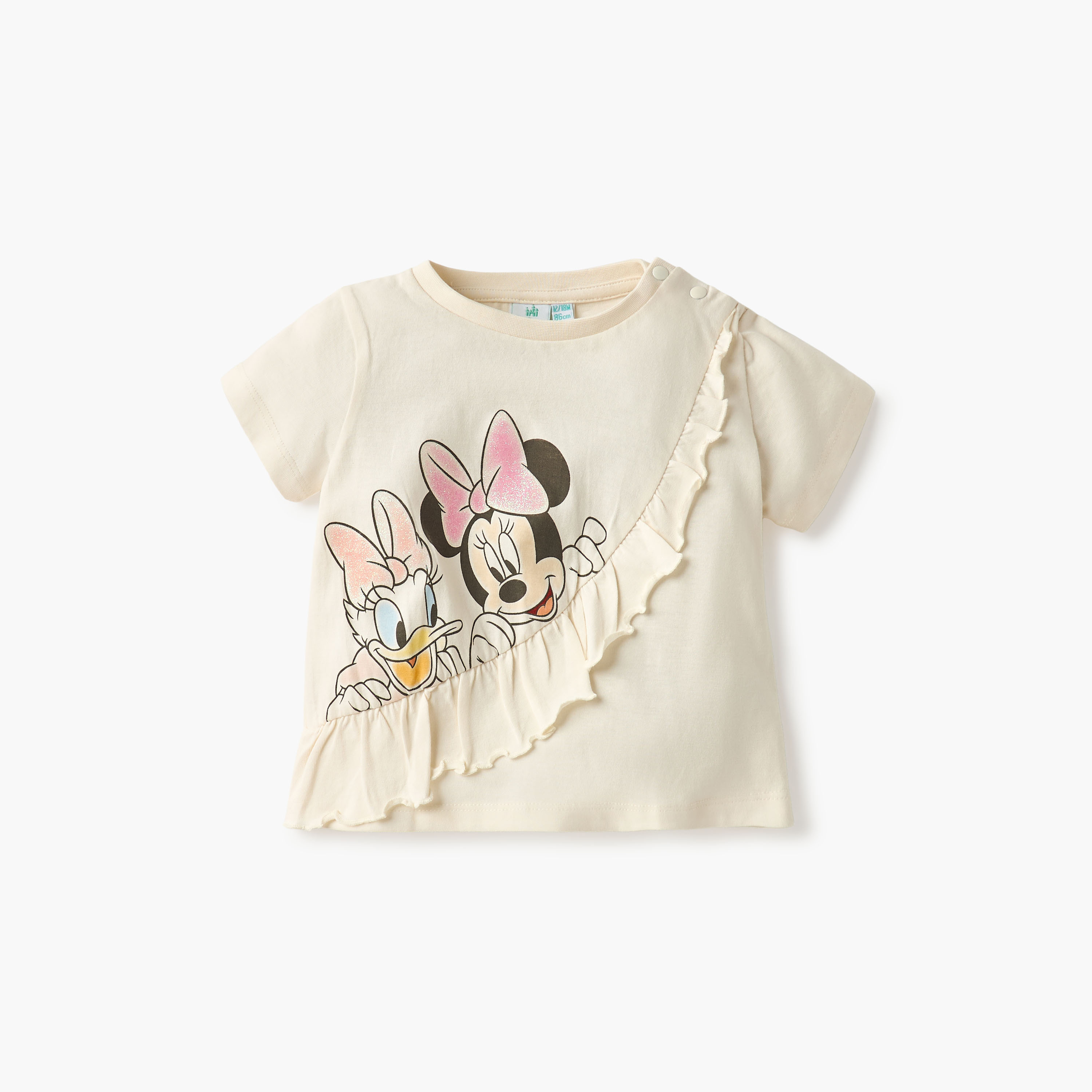 Disney Minnie Mouse and Daisy Duck Print T-shirt and Shorts Set-baby-girls-clothing-setsandcoords-image-2